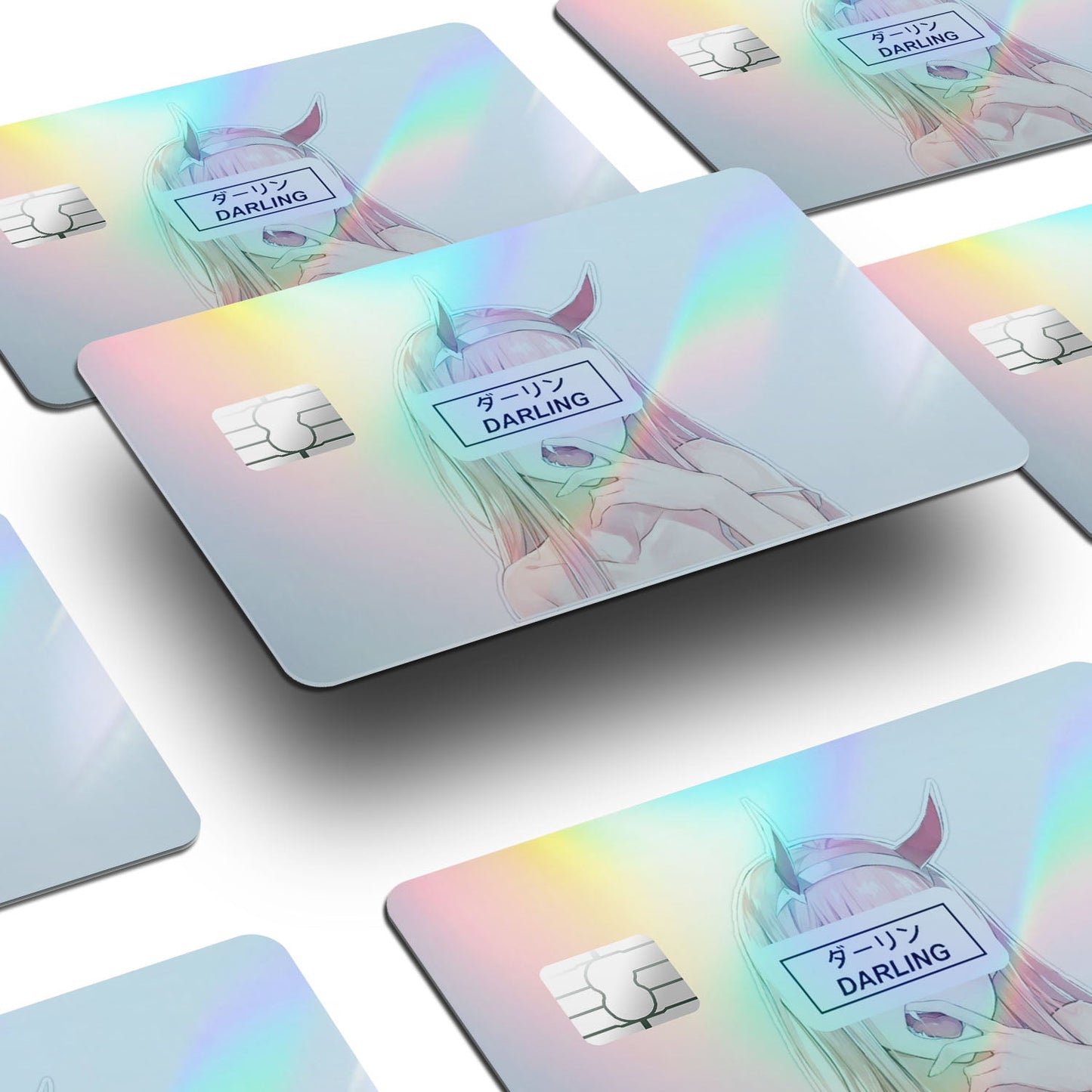 Flex Designs Holographic Credit Card Zero Two Window Skins - Anime Darling in the Franxx Holographic Credit Card & Debit Card Skin