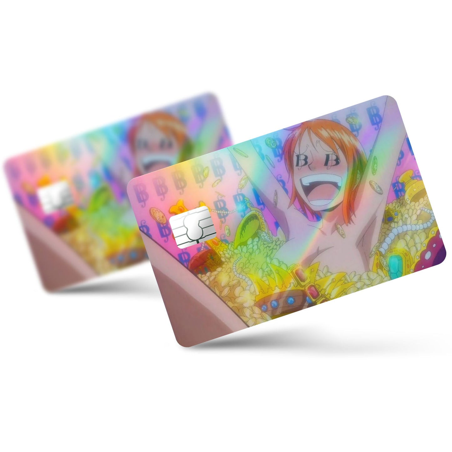 Flex Designs Holographic Credit Card Nami the Rich Hoe Full Skins - Anime One Piece Holographic Credit Card & Debit Card Skin