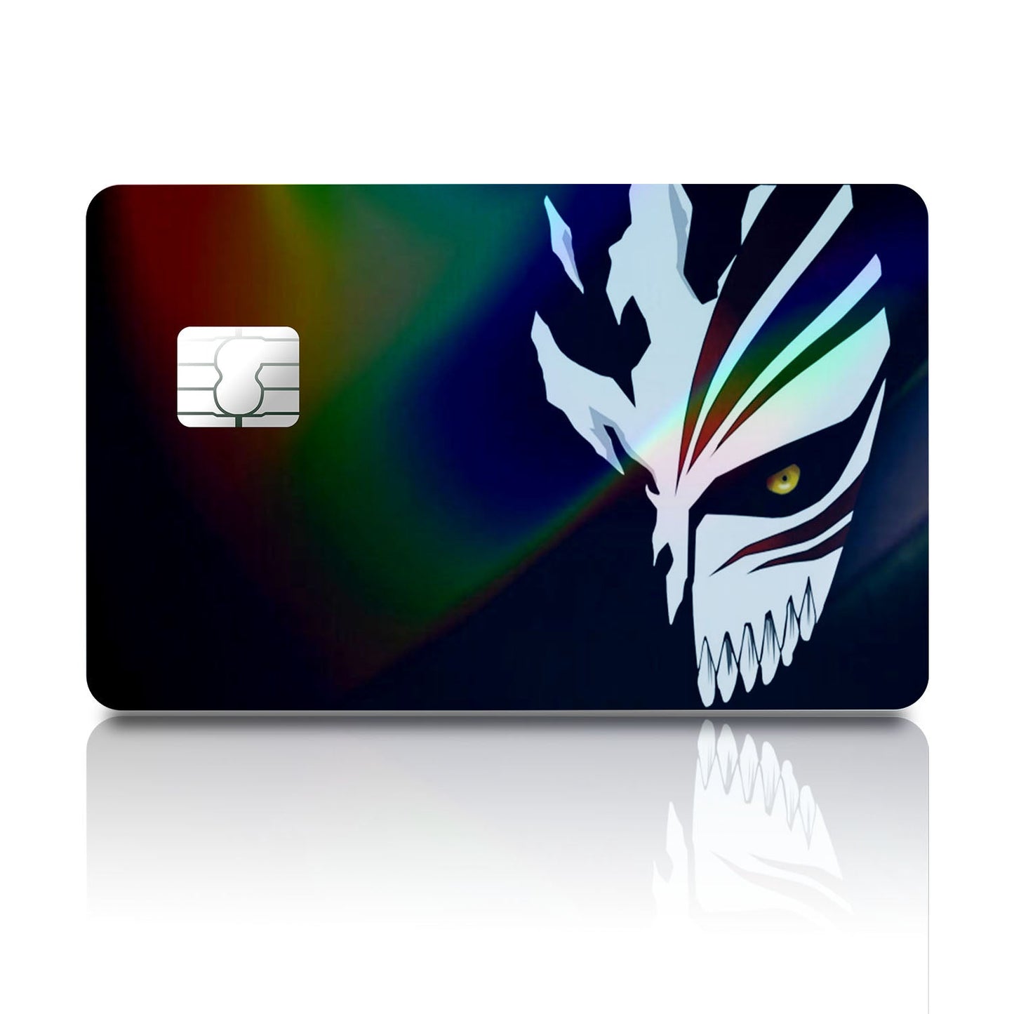 Flex Designs Holographic Credit Card Bleach Hollow Mask Full Skins - Anime Bleach Holographic Credit Card & Debit Card Skin