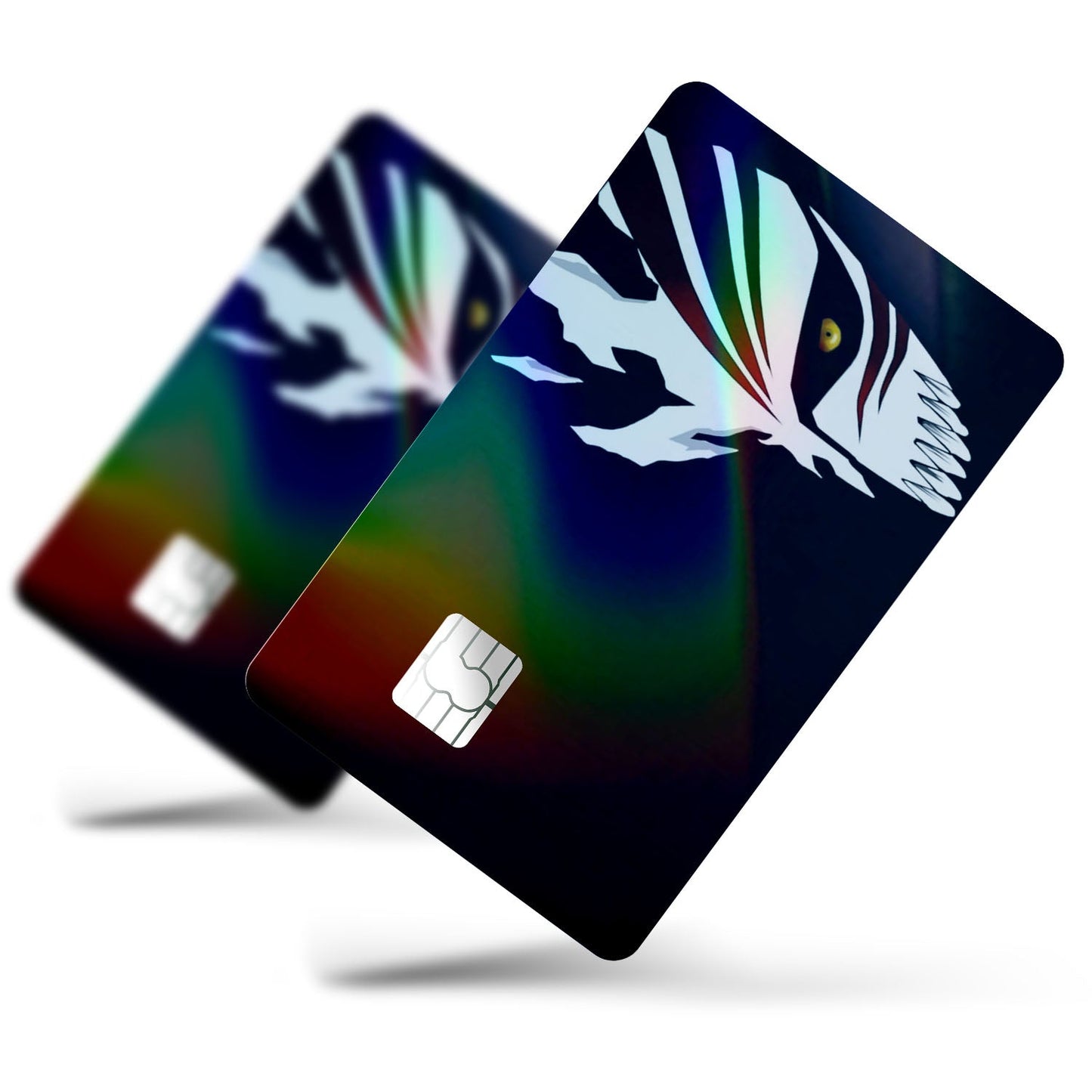 Flex Designs Holographic Credit Card Bleach Hollow Mask Full Skins - Anime Bleach Holographic Credit Card & Debit Card Skin