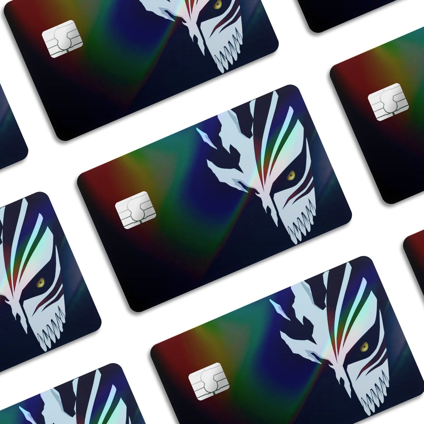 Flex Designs Holographic Credit Card Bleach Hollow Mask Window Skins - Anime Bleach Holographic Credit Card & Debit Card Skin