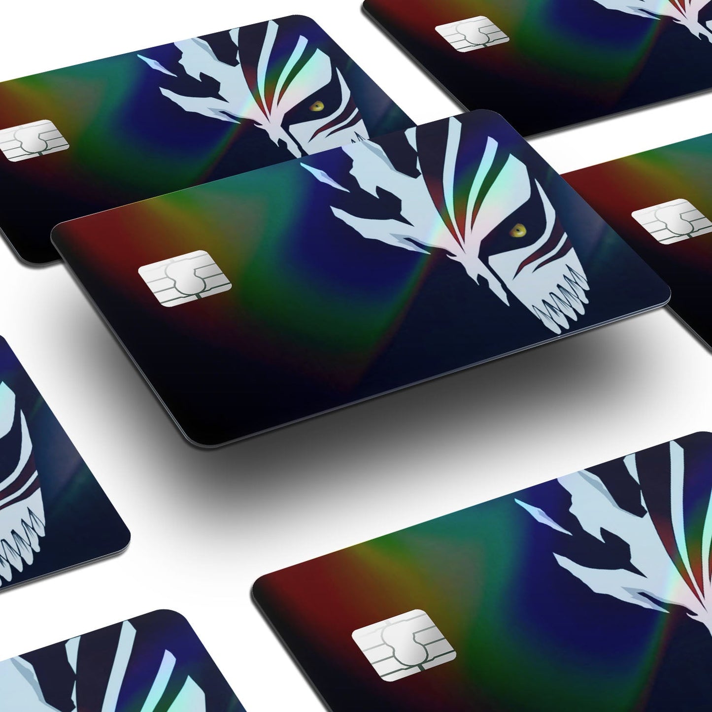 Flex Designs Holographic Credit Card Bleach Hollow Mask Window Skins - Anime Bleach Holographic Credit Card & Debit Card Skin