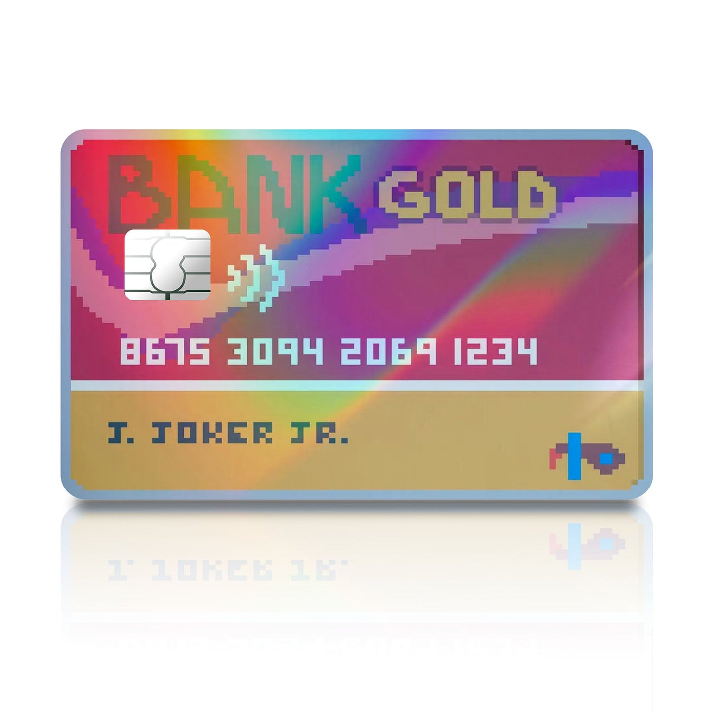Flex Designs Holographic Credit Card Balatro Credit Card Joker Full Skins - Gaming Balatro Holographic Credit Card & Debit Card Skin