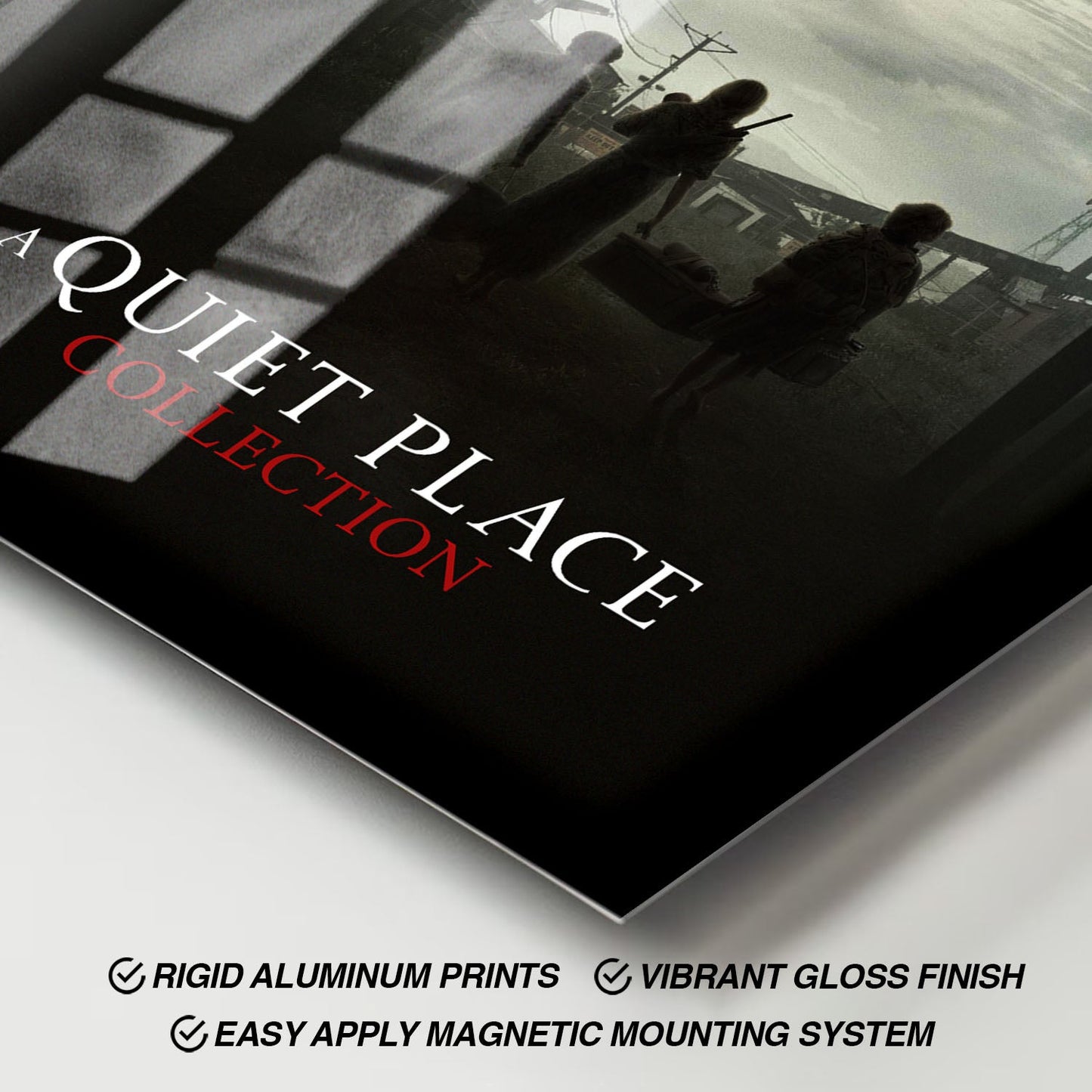 Flex Designs Metal Poster A Quiet Place Minimalist 11 x 17" Home Goods - Movie 2018 Movie Metal Poster