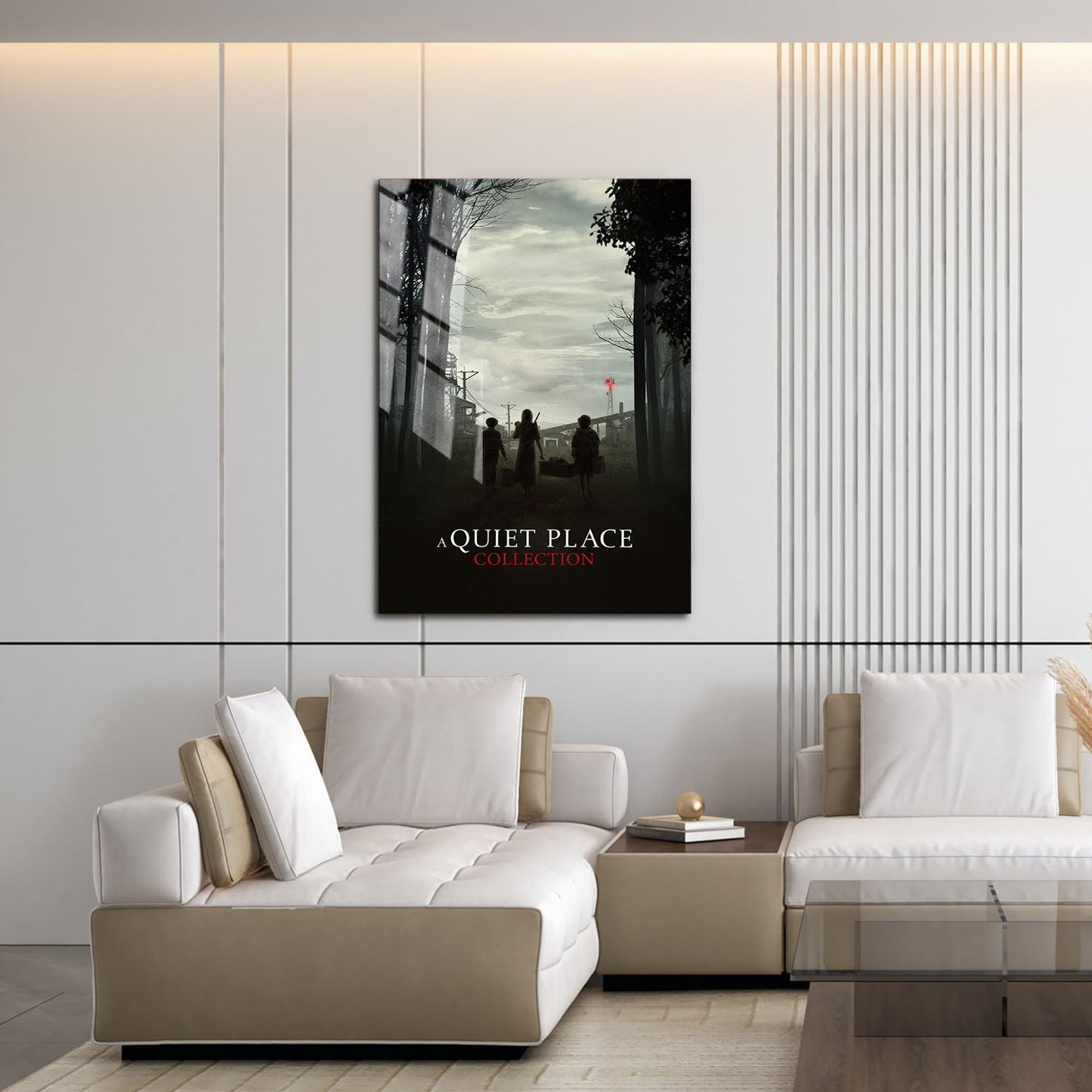 Flex Designs Metal Poster A Quiet Place Minimalist 16 x 24" Home Goods - Movie 2018 Movie Metal Poster