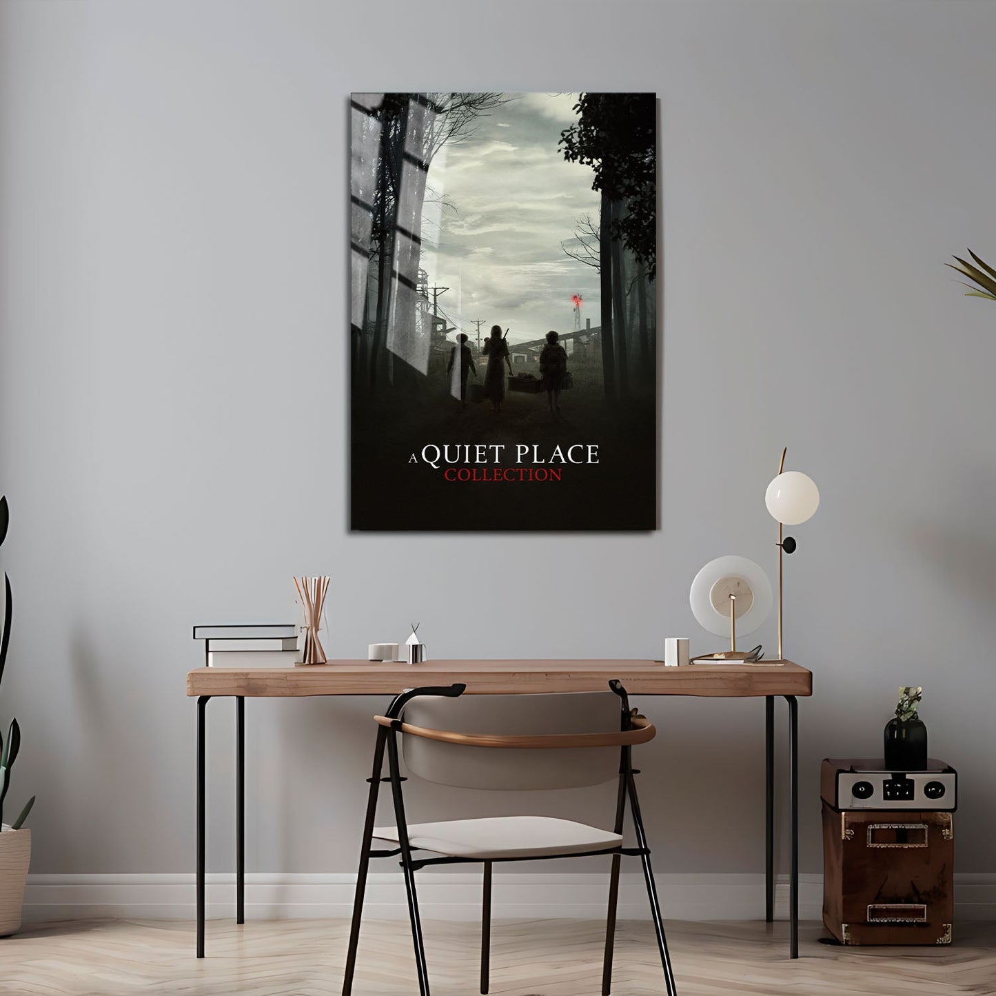 Flex Designs Metal Poster A Quiet Place Minimalist 24 x 36" Home Goods - Movie 2018 Movie Metal Poster