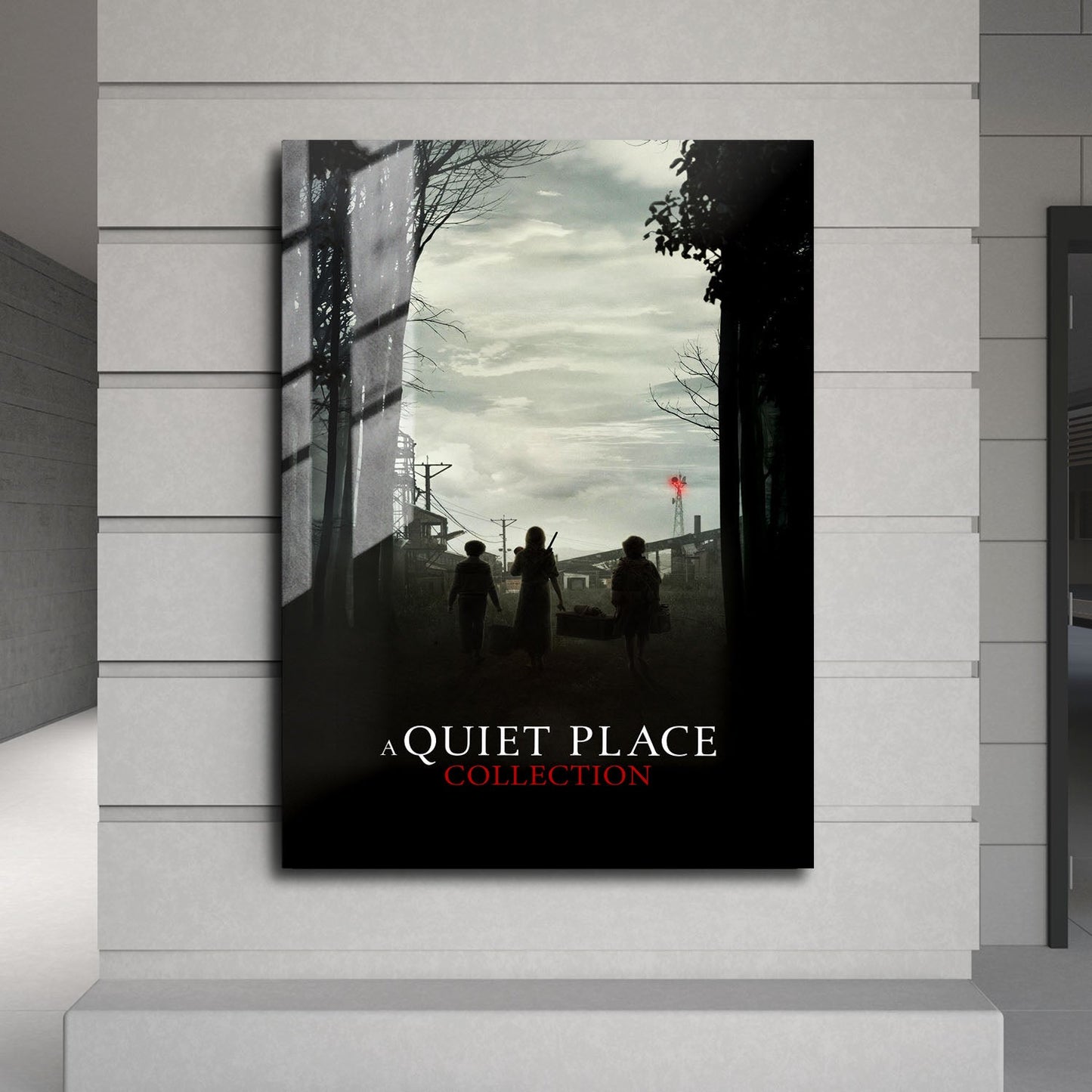 Flex Designs Metal Poster A Quiet Place Minimalist 24 x 36" Home Goods - Movie 2018 Movie Metal Poster