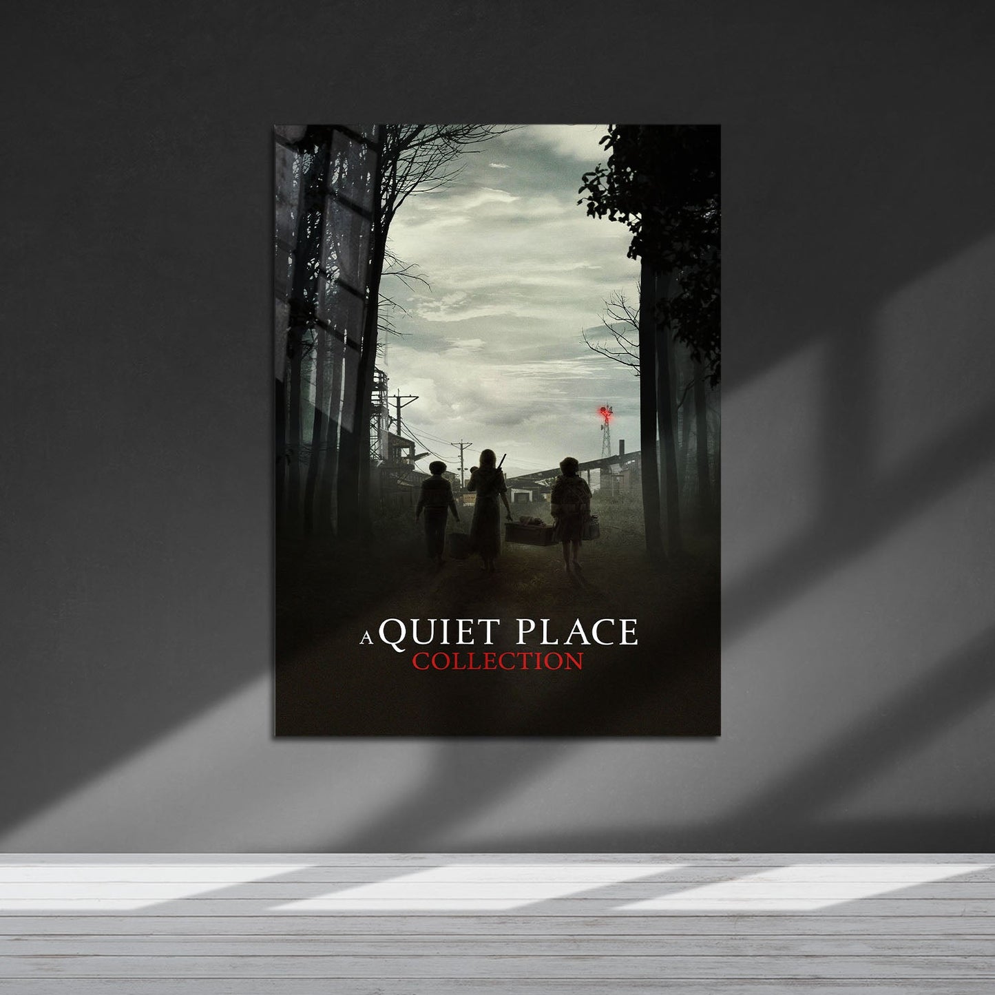 Flex Designs Metal Poster A Quiet Place Minimalist 5 x 7" Home Goods - Movie 2018 Movie Metal Poster