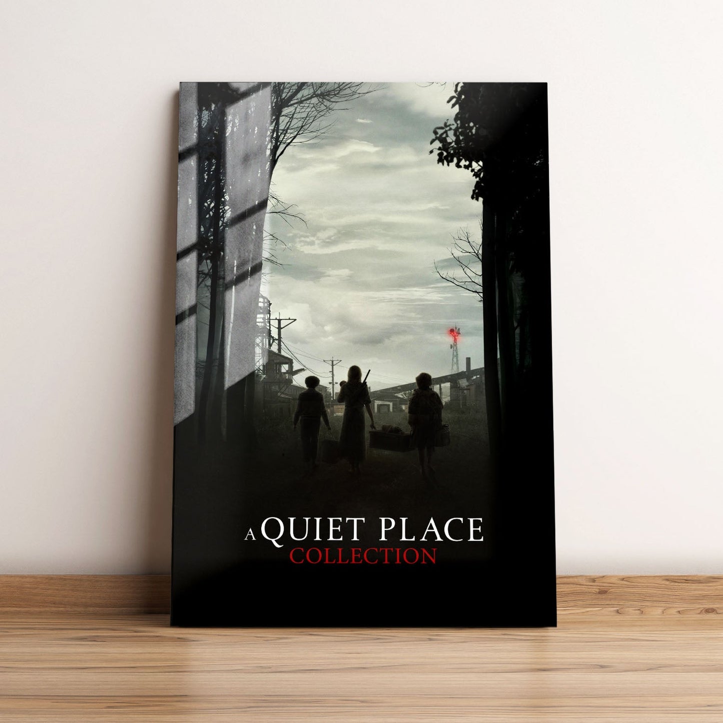 A Quiet Place Minimalist Movie Metal Poster