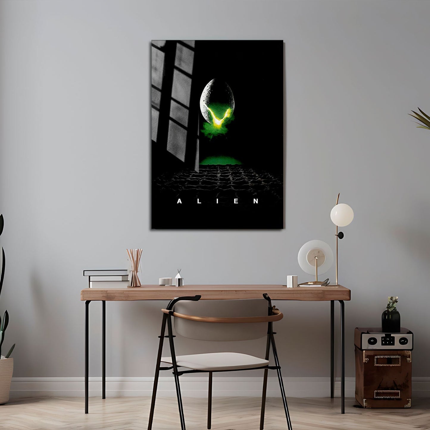 Flex Designs Metal Poster Alien 24 x 36" Home Goods - Movie 1979 Movie Metal Poster