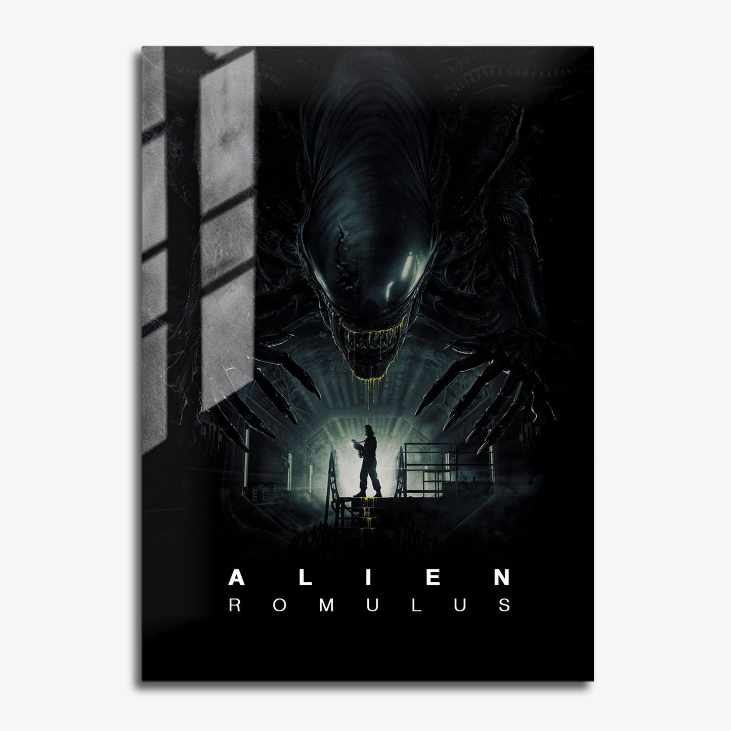 Flex Designs Metal Poster Alien Romulus 11 x 17" Home Goods - Movie 2024 Movie Metal Poster