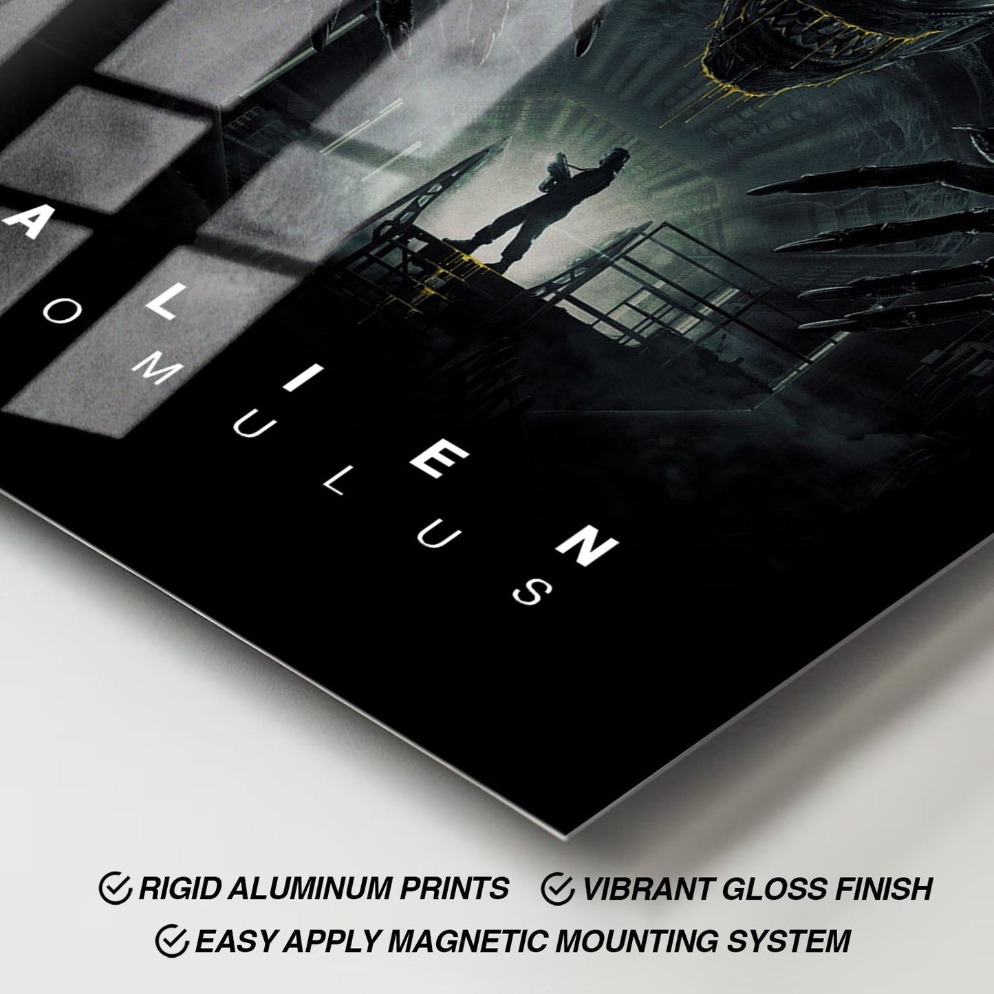 Flex Designs Metal Poster Alien Romulus 11 x 17" Home Goods - Movie 2024 Movie Metal Poster