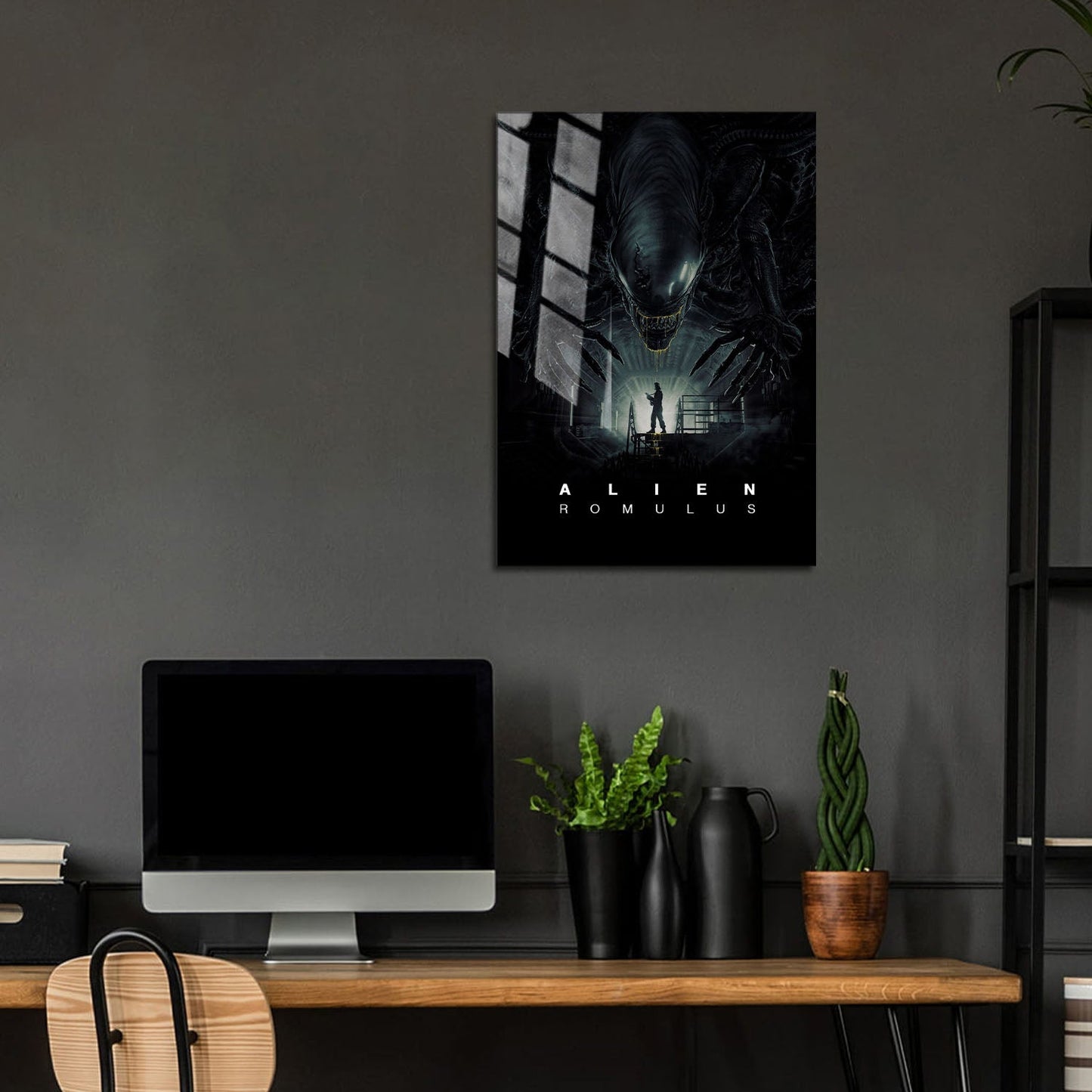 Flex Designs Metal Poster Alien Romulus 5 x 7" Home Goods - Movie 2024 Movie Metal Poster