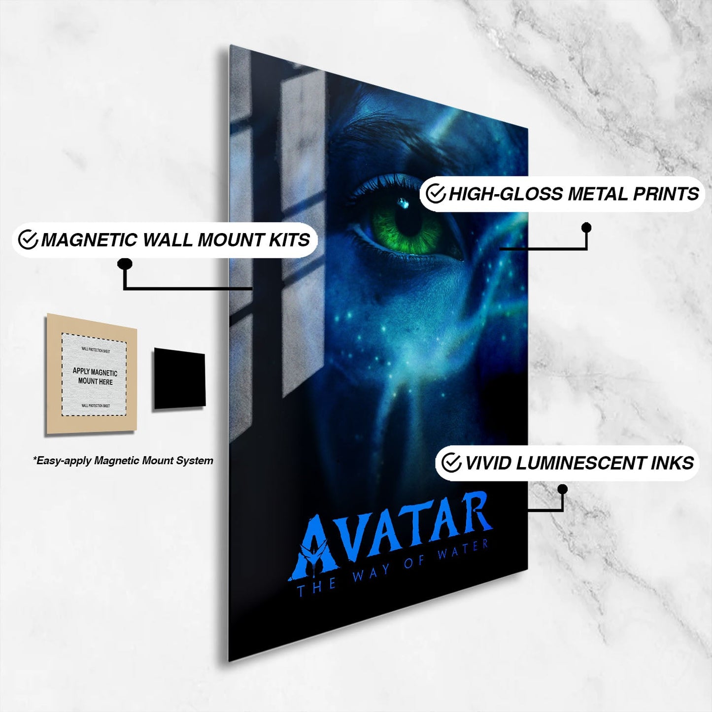 Flex Designs Metal Poster Avatar The Way of Water 16 x 24" Home Goods - Movie 2022 Movie Metal Poster