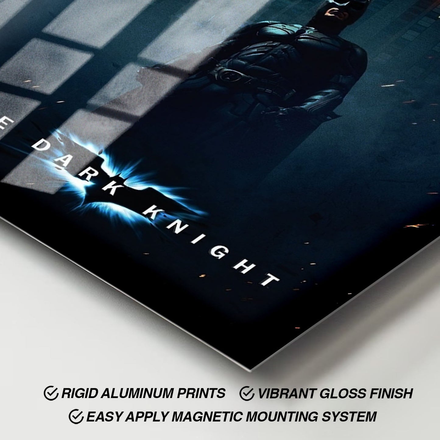 Flex Designs Metal Poster The Dark Knight 11 x 17" Home Goods - Movie 2008 Movie Metal Poster
