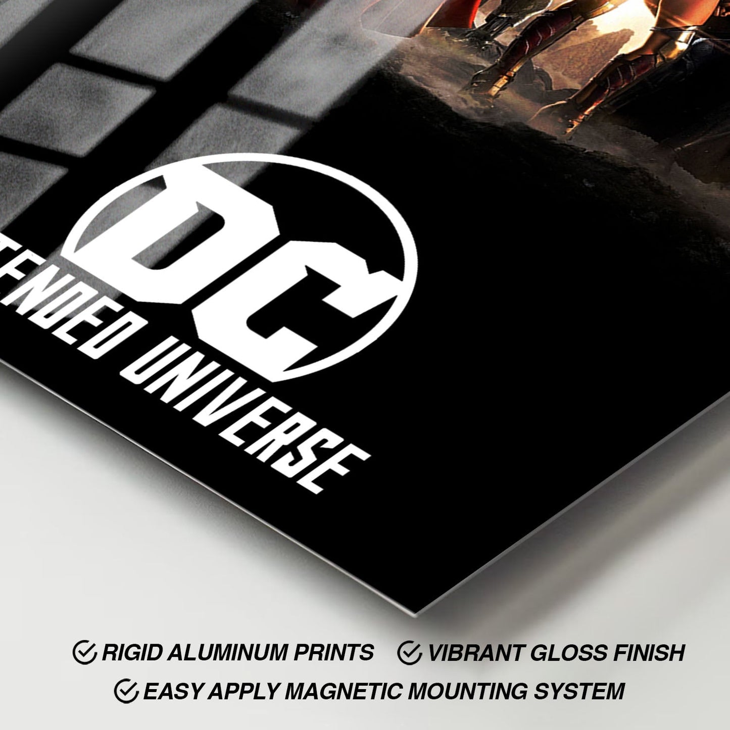 Flex Designs Metal Poster Worlds of DCEU 11 x 17" Home Goods - Movie Movie Metal Poster