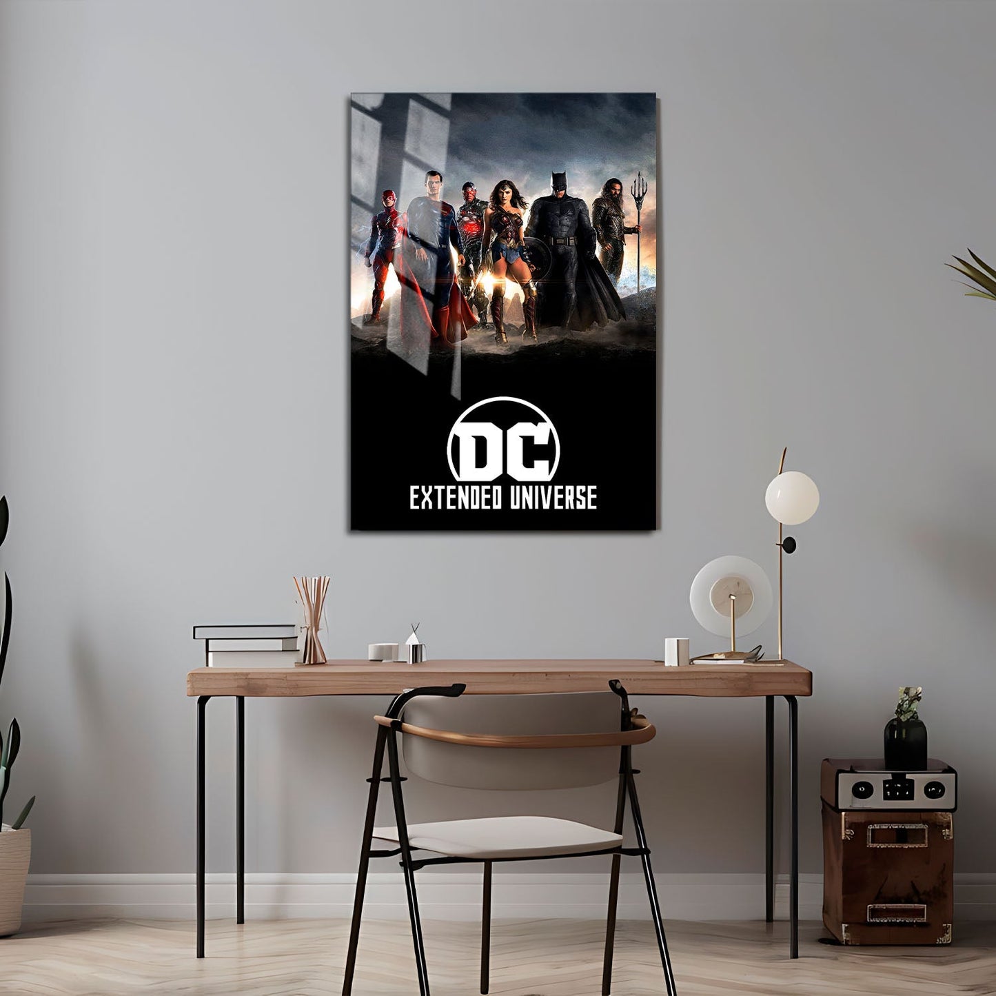Flex Designs Metal Poster Worlds of DCEU 24 x 36" Home Goods - Movie Movie Metal Poster