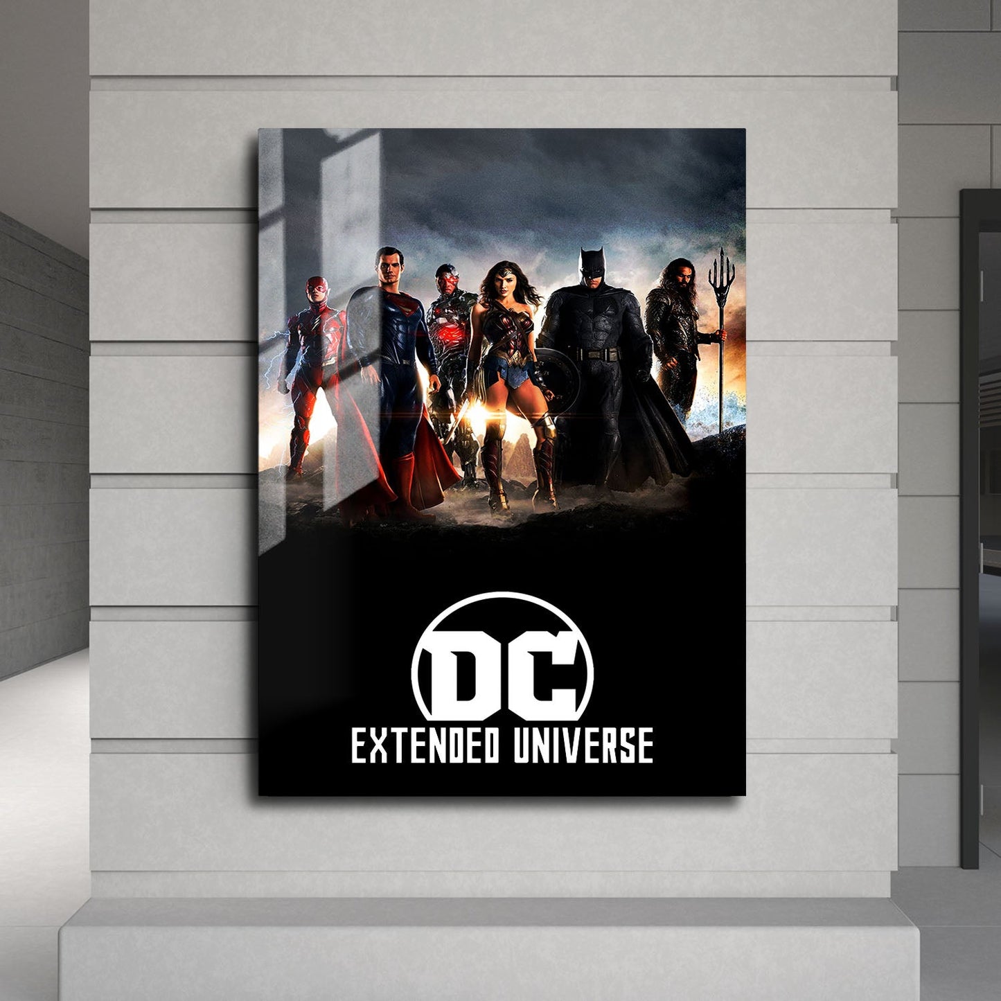Flex Designs Metal Poster Worlds of DCEU 24 x 36" Home Goods - Movie Movie Metal Poster