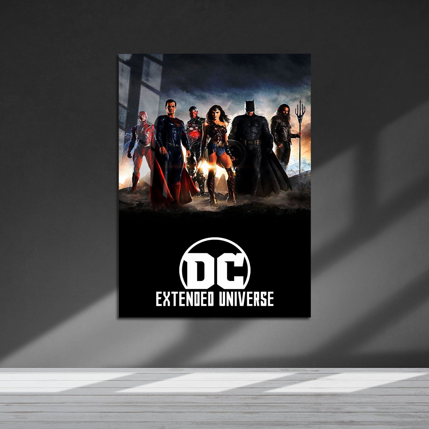Flex Designs Metal Poster Worlds of DCEU 5 x 7" Home Goods - Movie Movie Metal Poster