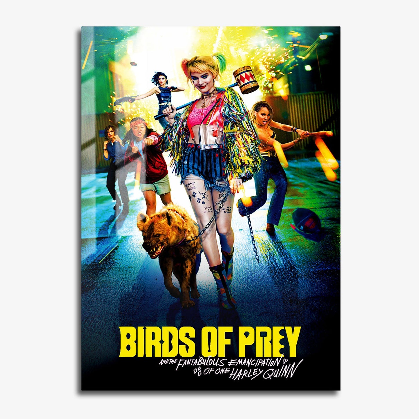 Flex Designs Metal Poster Birds of Prey the Fantabulous Emancipation of Harley Quinn 11 x 17" Home Goods - Movie 2020 Movie Metal Poster