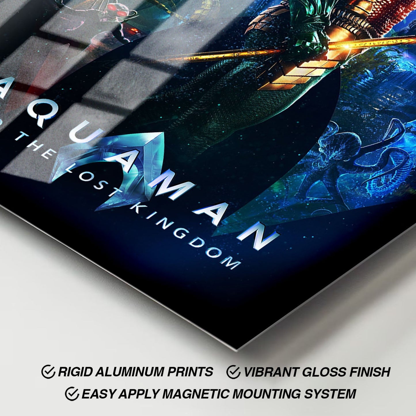 Flex Designs Metal Poster Aquaman and the Lost Kingdom 11 x 17" Home Goods - Movie 2023 Movie Metal Poster