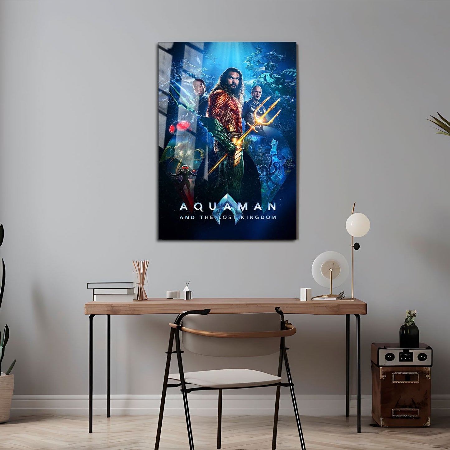 Flex Designs Metal Poster Aquaman and the Lost Kingdom 24 x 36" Home Goods - Movie 2023 Movie Metal Poster