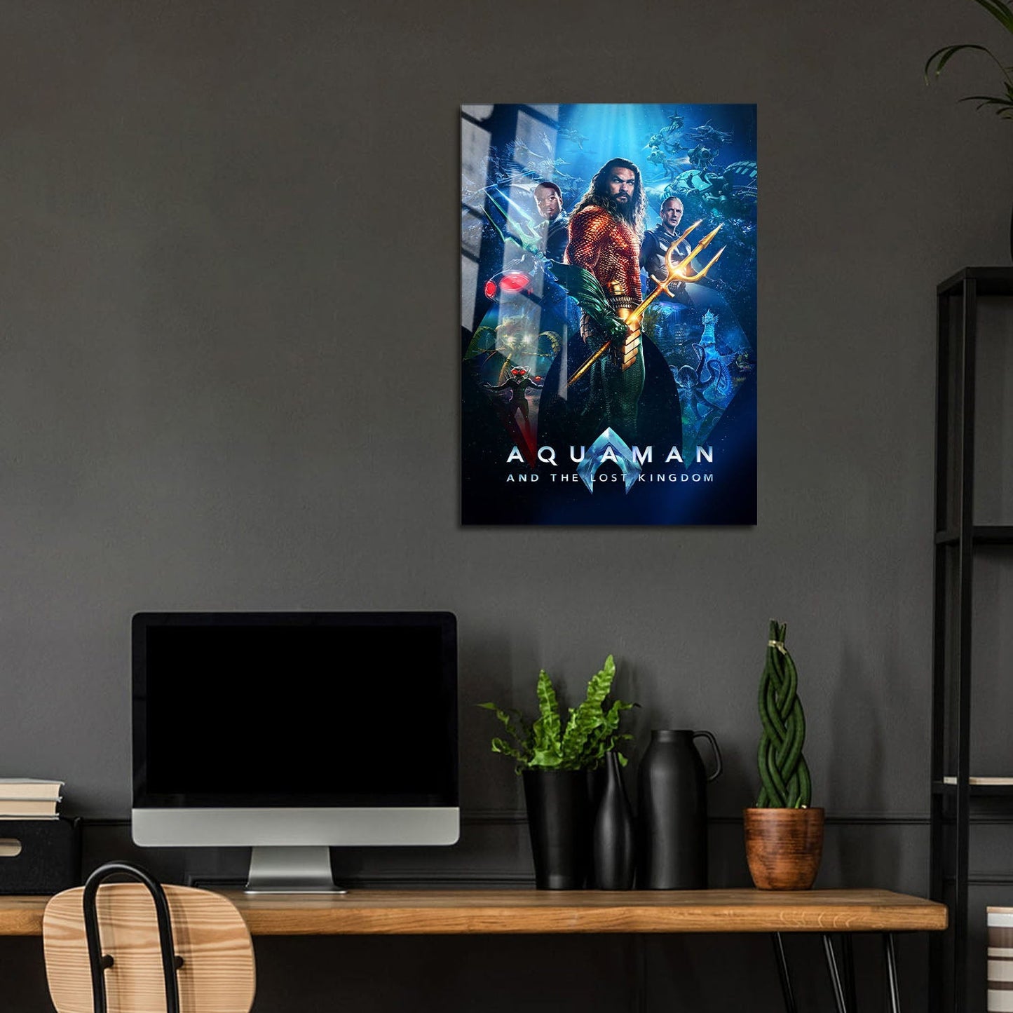 Flex Designs Metal Poster Aquaman and the Lost Kingdom 5 x 7" Home Goods - Movie 2023 Movie Metal Poster
