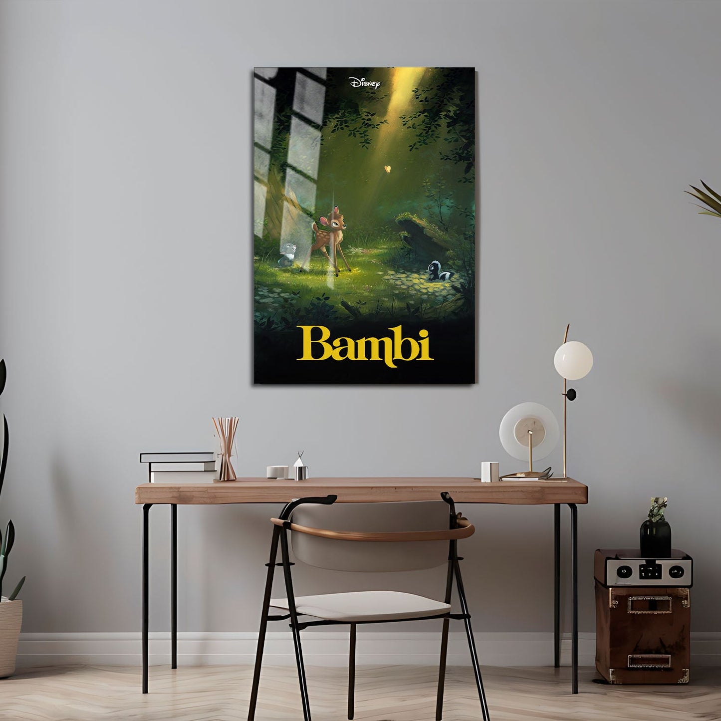Flex Designs Metal Poster Bambi 24 x 36" Home Goods - Movie 1942 Movie Metal Poster