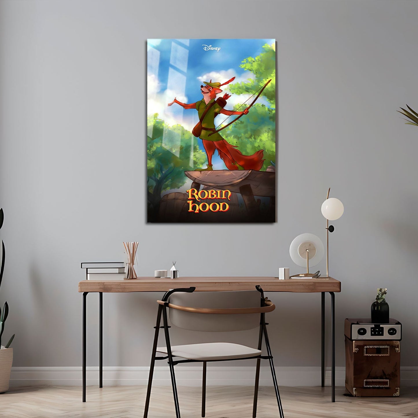 Flex Designs Metal Poster Robin Hood 24 x 36" Home Goods - Movie 1973 Movie Metal Poster