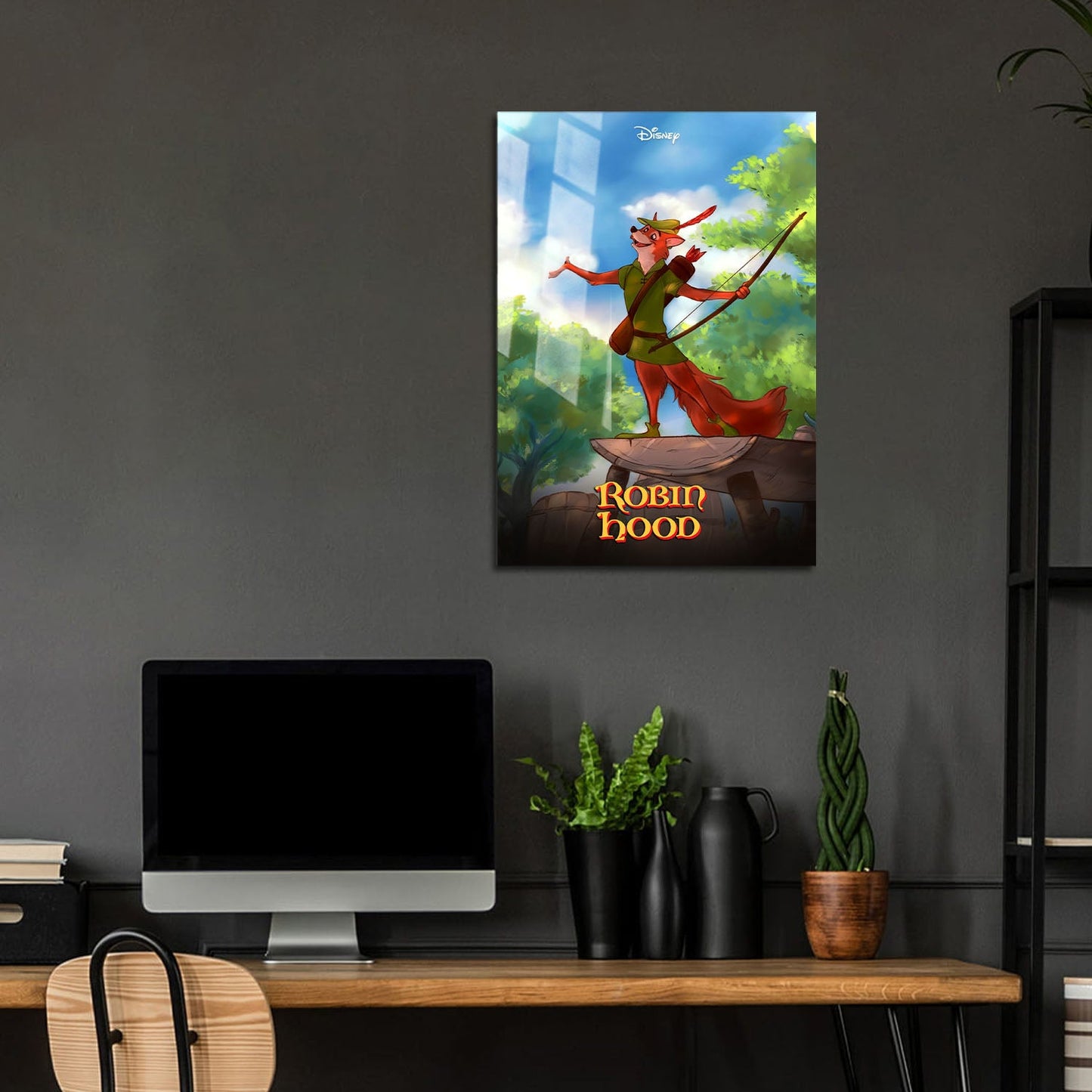 Flex Designs Metal Poster Robin Hood 5 x 7" Home Goods - Movie 1973 Movie Metal Poster