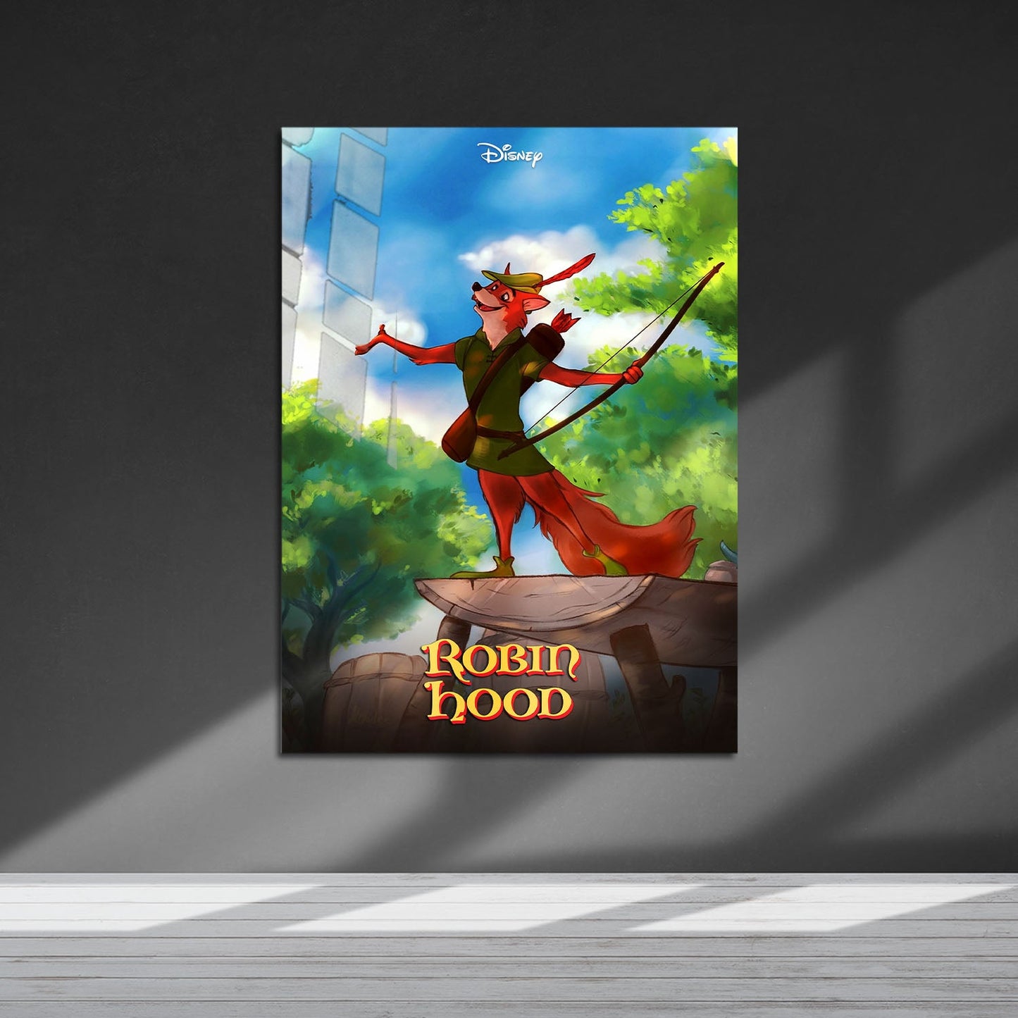 Flex Designs Metal Poster Robin Hood 5 x 7" Home Goods - Movie 1973 Movie Metal Poster