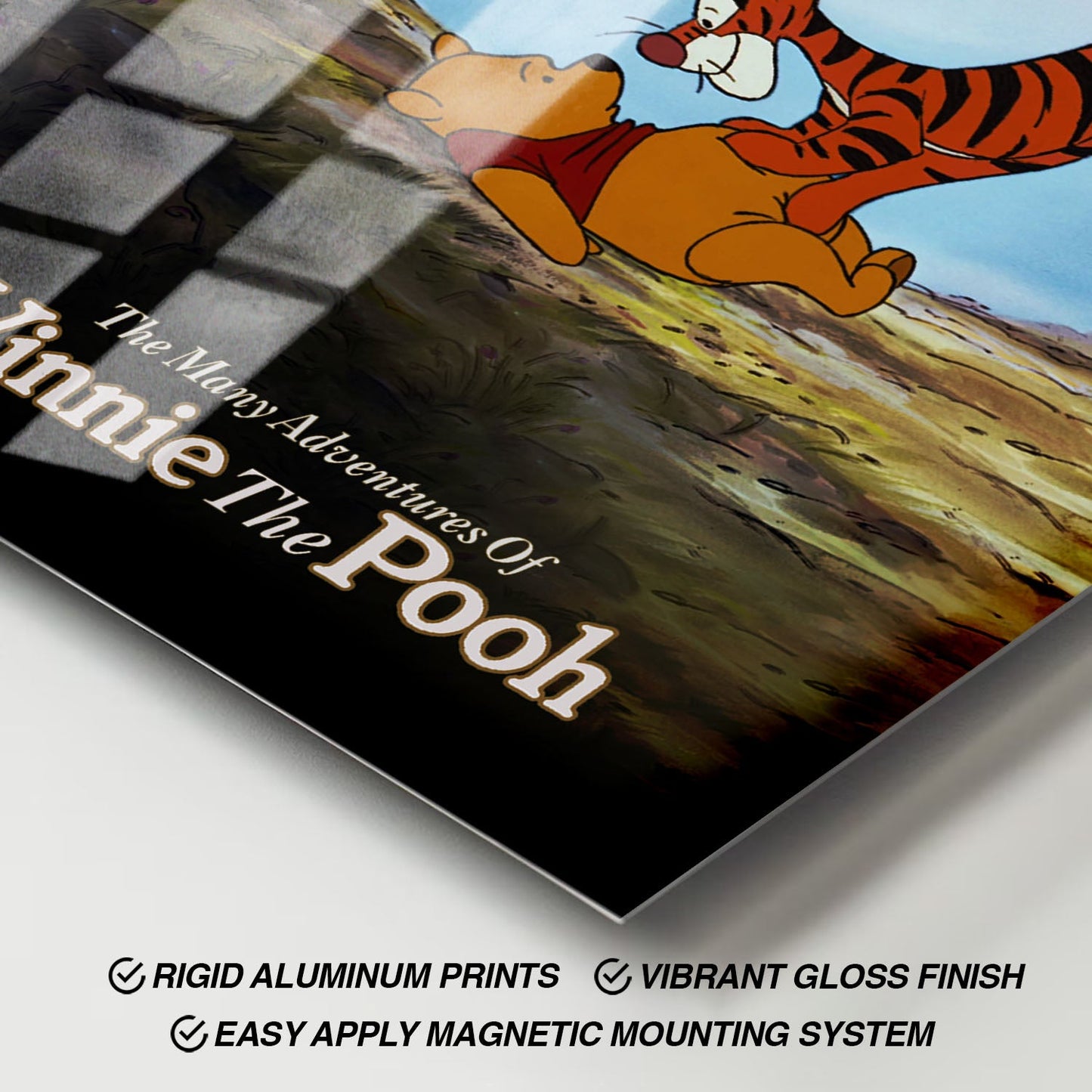 Flex Designs Metal Poster The Many Adventures of Winnie the Pooh 11 x 17" Home Goods - Movie 1977 Movie Metal Poster
