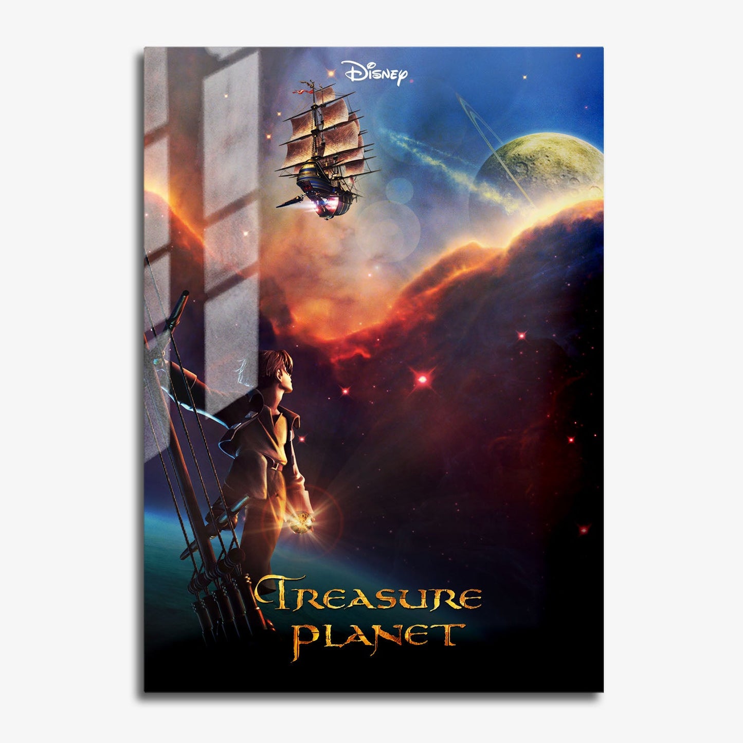 Flex Designs Metal Poster Treasure Planet 11 x 17" Home Goods - Movie 2002 Movie Metal Poster