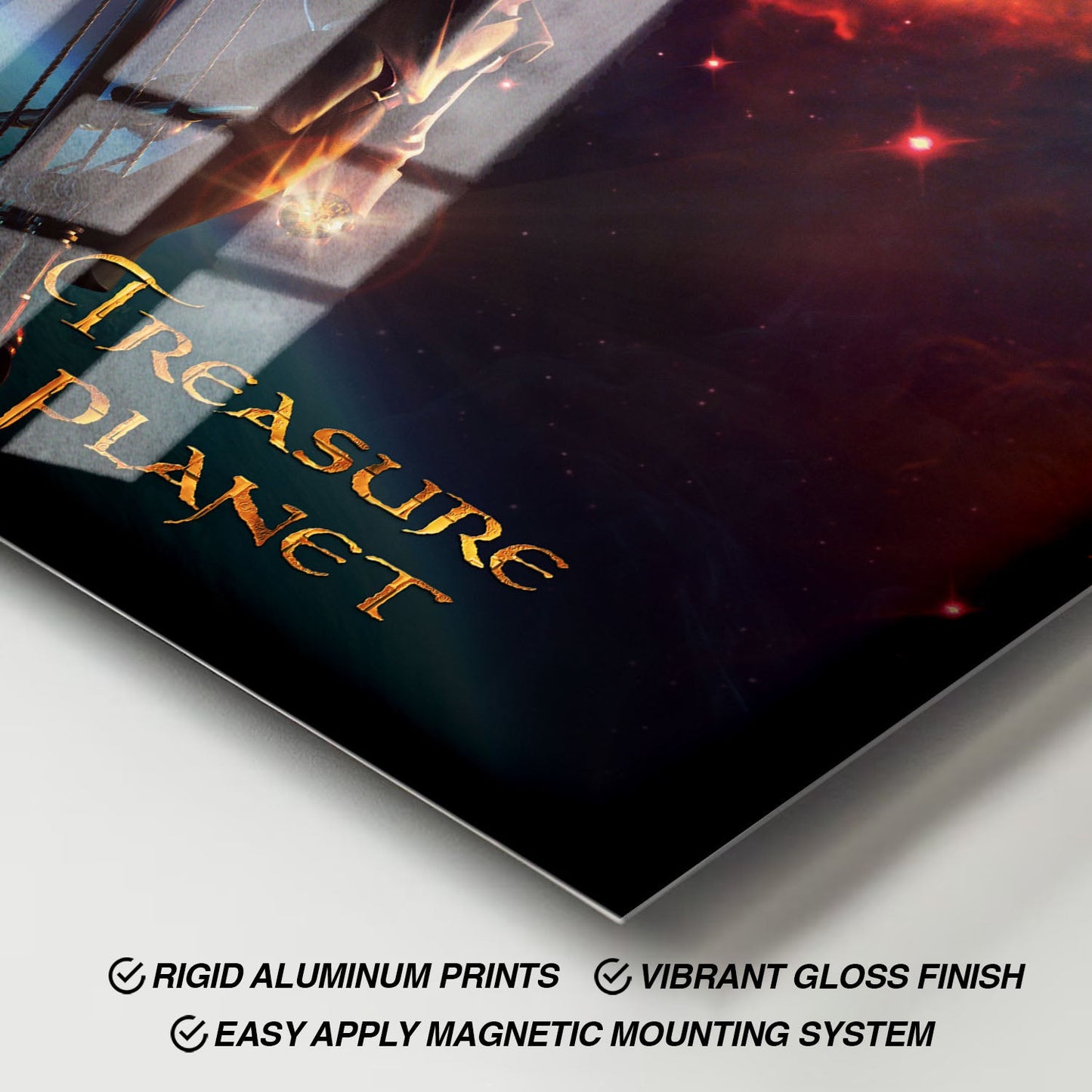 Flex Designs Metal Poster Treasure Planet 11 x 17" Home Goods - Movie 2002 Movie Metal Poster