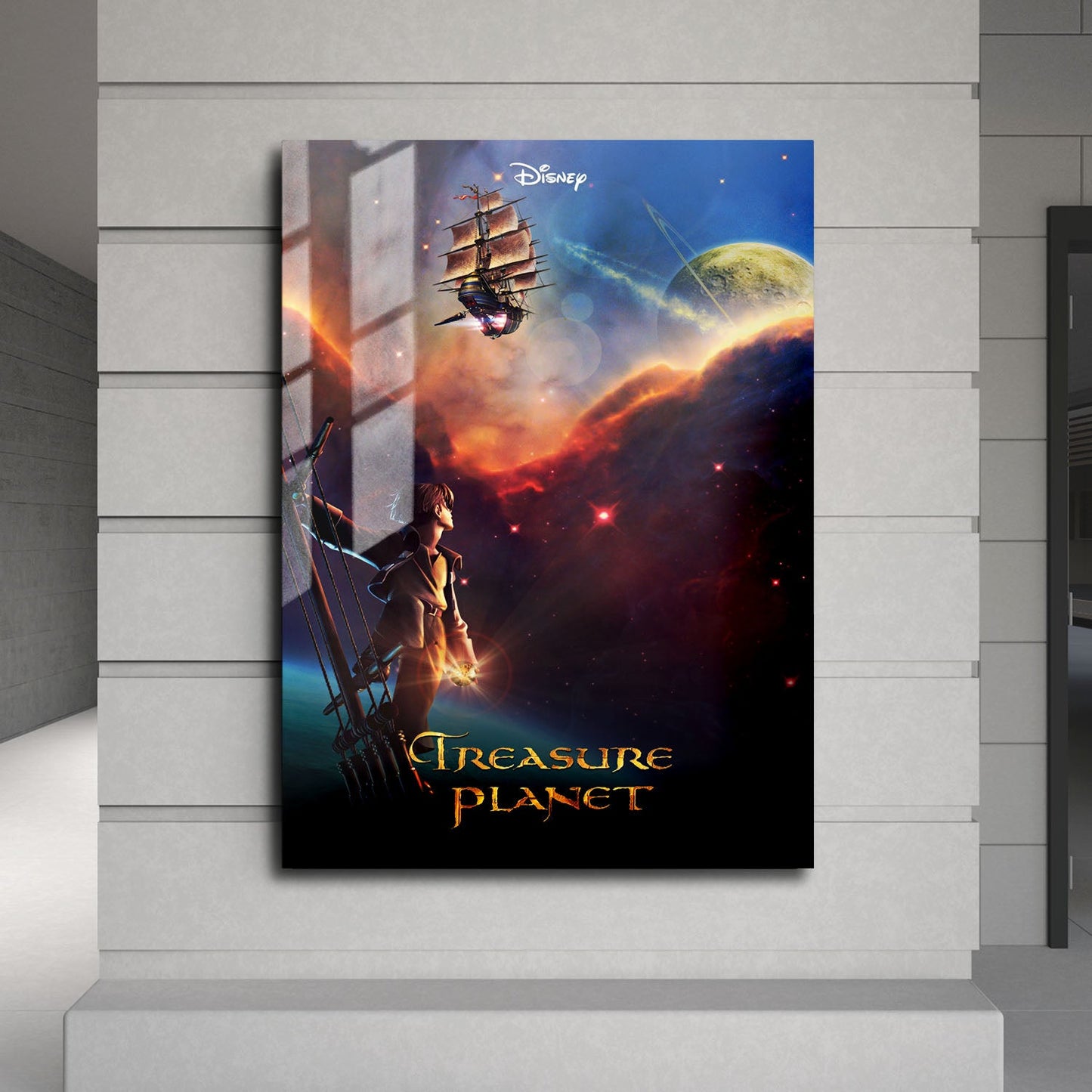 Flex Designs Metal Poster Treasure Planet 24 x 36" Home Goods - Movie 2002 Movie Metal Poster