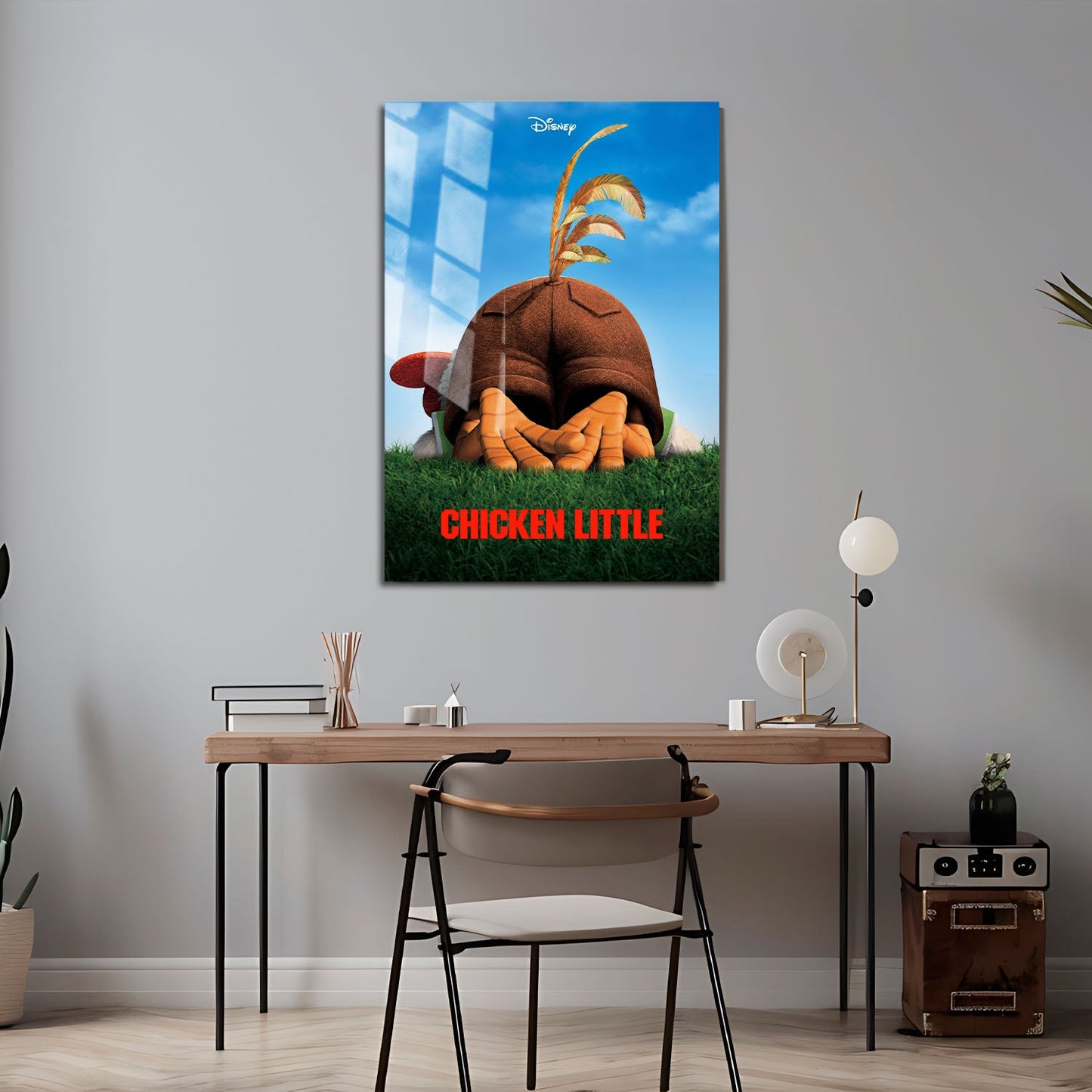 Flex Designs Metal Poster Chicken Little 24 x 36" Home Goods - Movie 2005 Movie Metal Poster