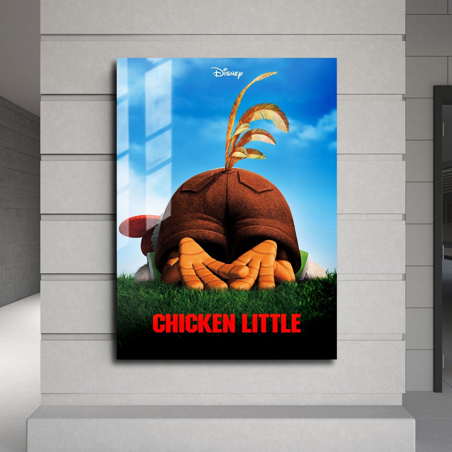 Flex Designs Metal Poster Chicken Little 24 x 36" Home Goods - Movie 2005 Movie Metal Poster