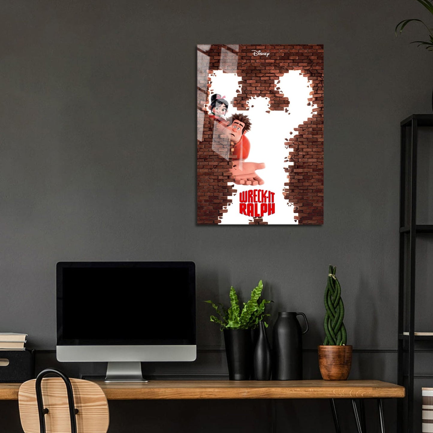 Flex Designs Metal Poster Wreck-It Ralph 5 x 7" Home Goods - Movie 2012 Movie Metal Poster