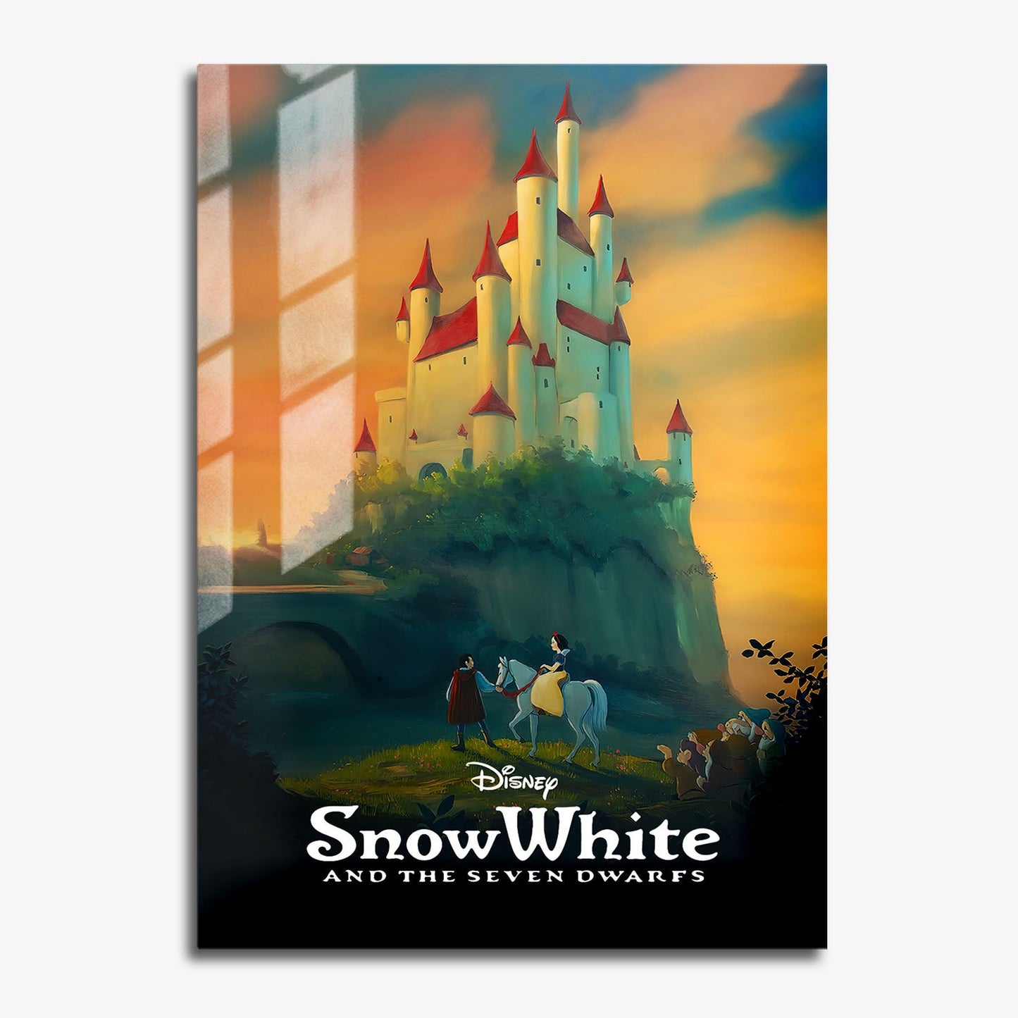 Flex Designs Metal Poster Snow White and the Seven Dwarfs Classic 11 x 17" Home Goods - Movie 1938 Movie Metal Poster