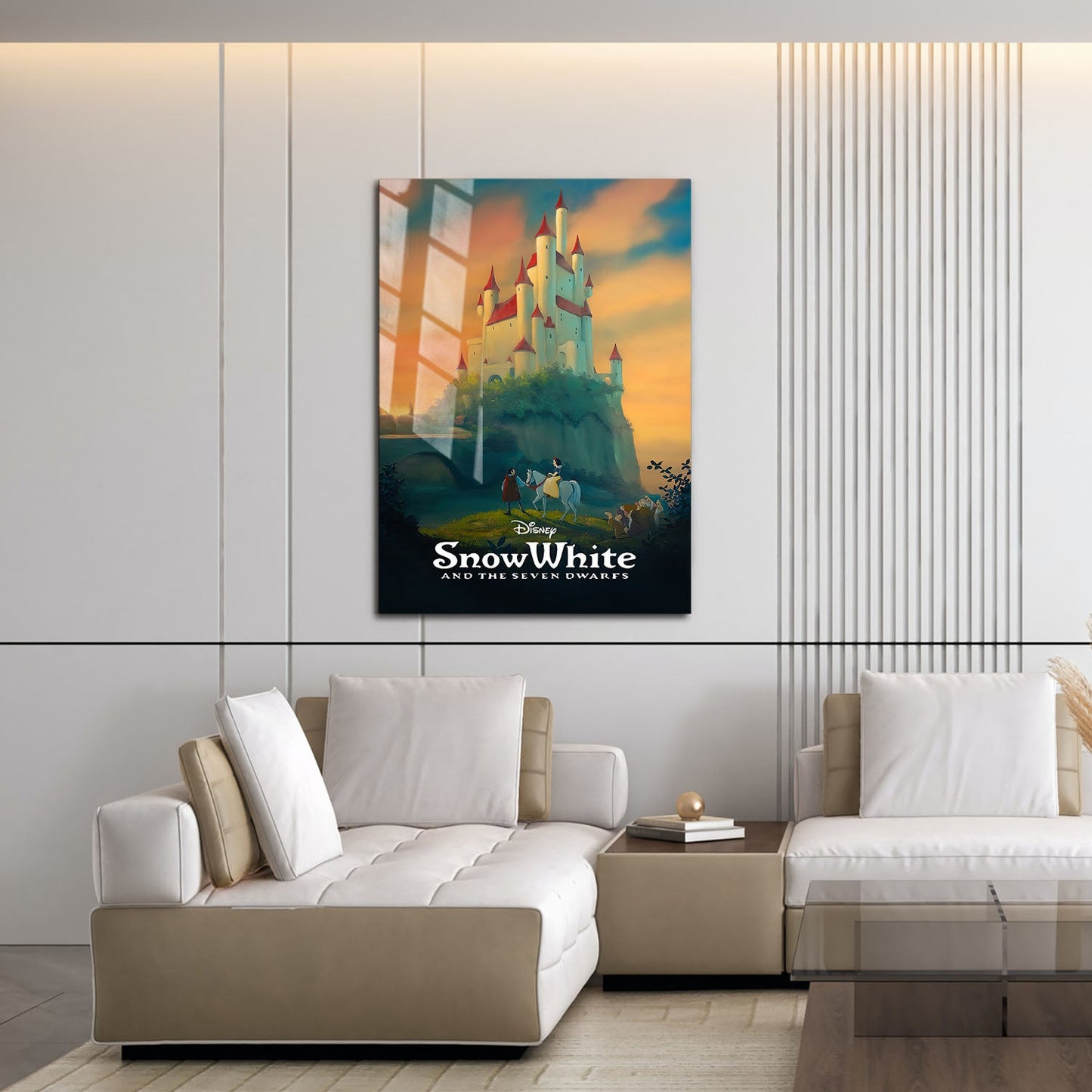 Flex Designs Metal Poster Snow White and the Seven Dwarfs Classic 16 x 24" Home Goods - Movie 1938 Movie Metal Poster