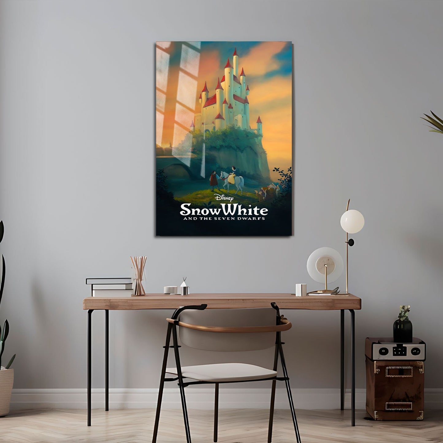 Flex Designs Metal Poster Snow White and the Seven Dwarfs Classic 24 x 36" Home Goods - Movie 1938 Movie Metal Poster