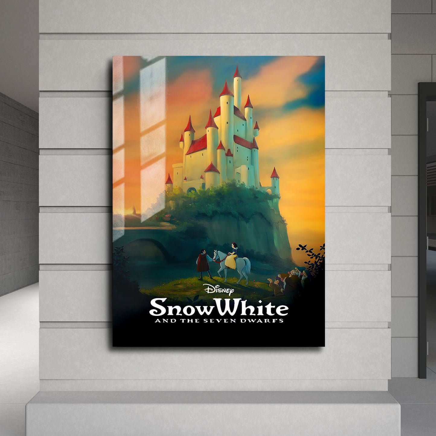 Flex Designs Metal Poster Snow White and the Seven Dwarfs Classic 24 x 36" Home Goods - Movie 1938 Movie Metal Poster