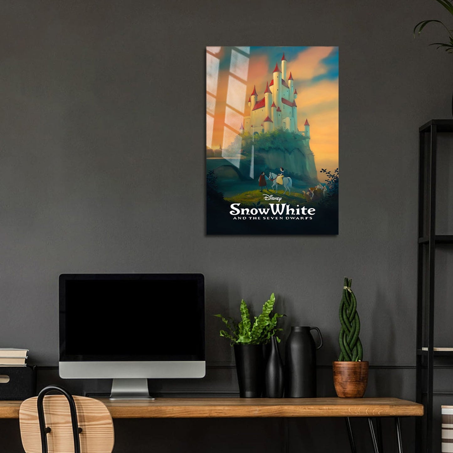 Flex Designs Metal Poster Snow White and the Seven Dwarfs Classic 5 x 7" Home Goods - Movie 1938 Movie Metal Poster