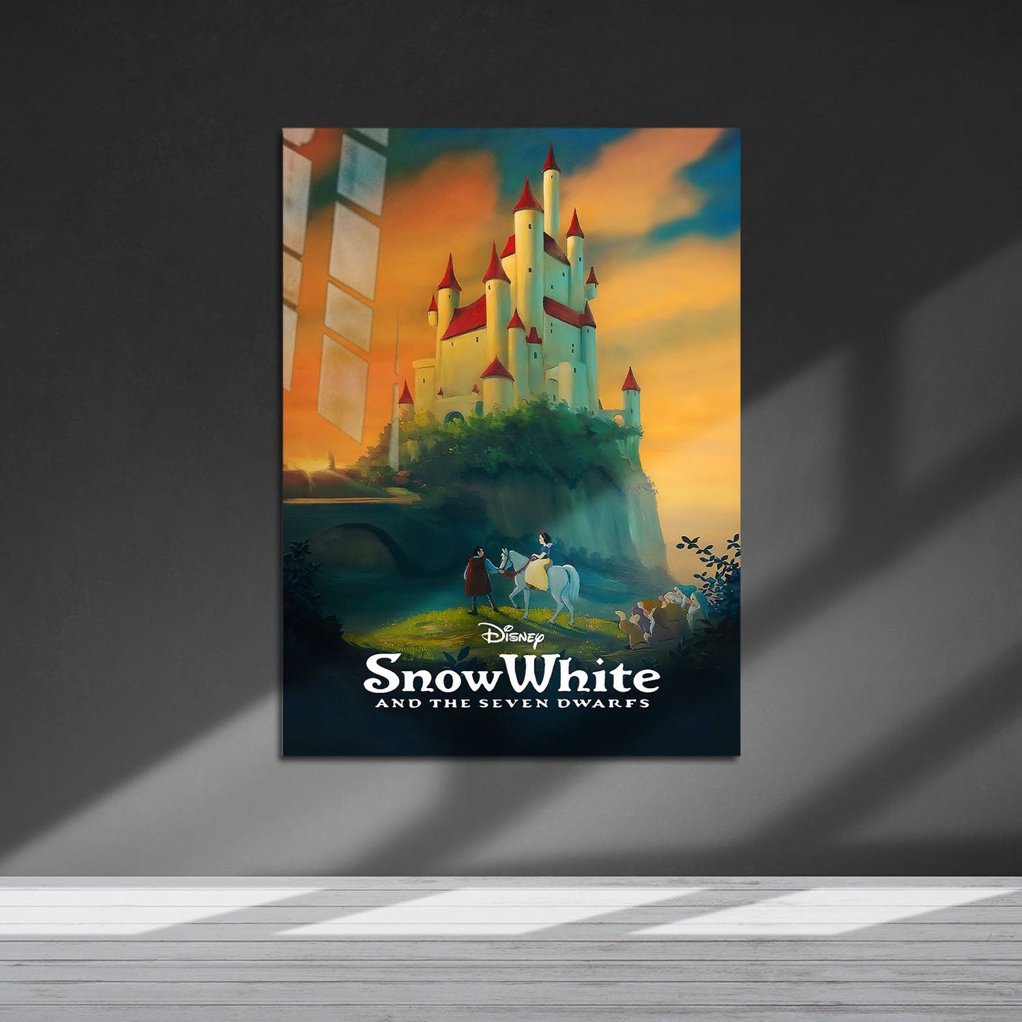Flex Designs Metal Poster Snow White and the Seven Dwarfs Classic 5 x 7" Home Goods - Movie 1938 Movie Metal Poster