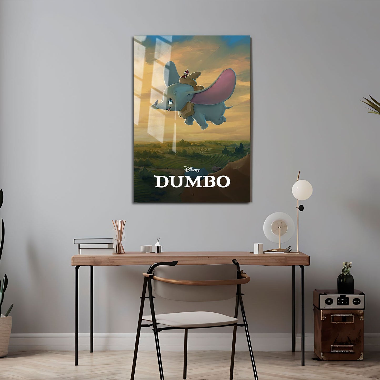 Flex Designs Metal Poster Dumbo Classic 24 x 36" Home Goods - Movie 1941 Movie Metal Poster