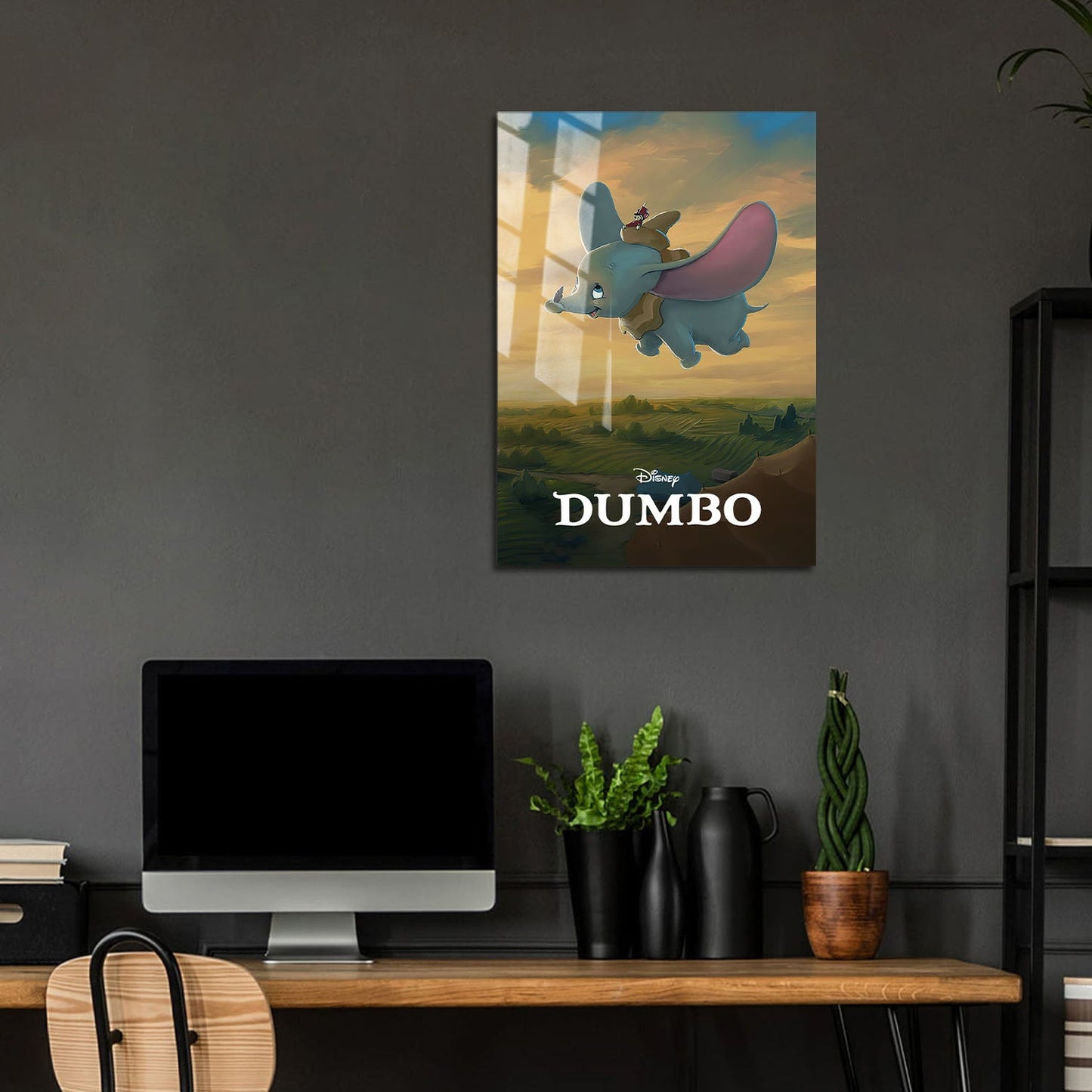 Flex Designs Metal Poster Dumbo Classic 5 x 7" Home Goods - Movie 1941 Movie Metal Poster