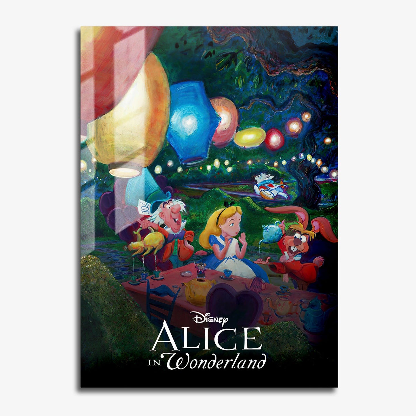 Flex Designs Metal Poster Alice in Wonderland Classic 11 x 17" Home Goods - Movie 1951 Movie Metal Poster