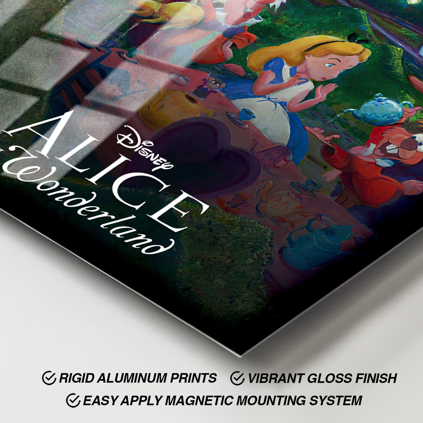 Flex Designs Metal Poster Alice in Wonderland Classic 11 x 17" Home Goods - Movie 1951 Movie Metal Poster