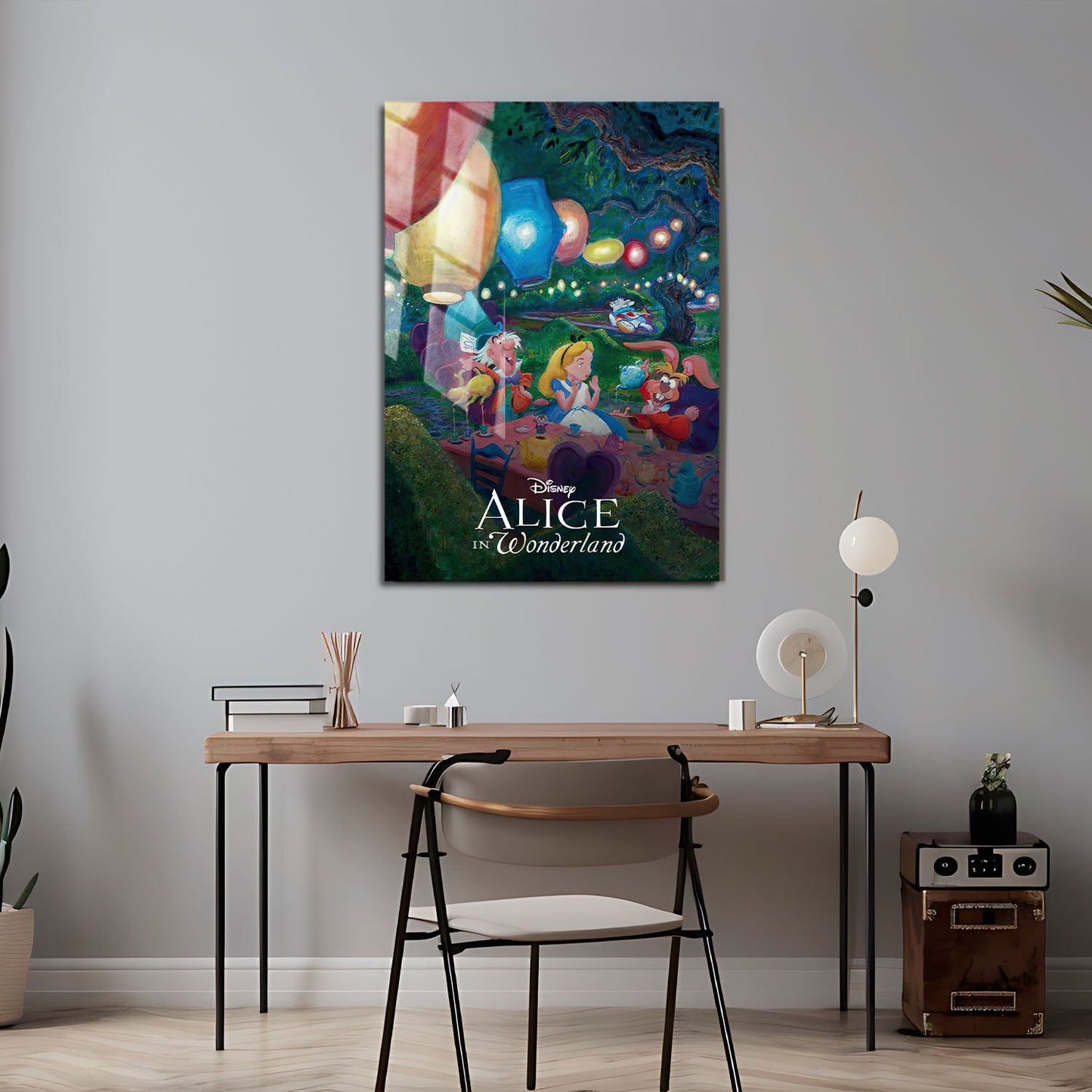 Flex Designs Metal Poster Alice in Wonderland Classic 24 x 36" Home Goods - Movie 1951 Movie Metal Poster