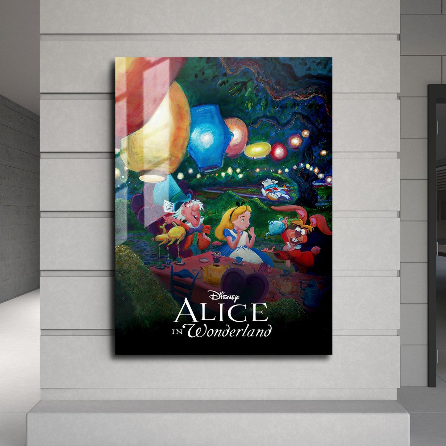 Flex Designs Metal Poster Alice in Wonderland Classic 24 x 36" Home Goods - Movie 1951 Movie Metal Poster